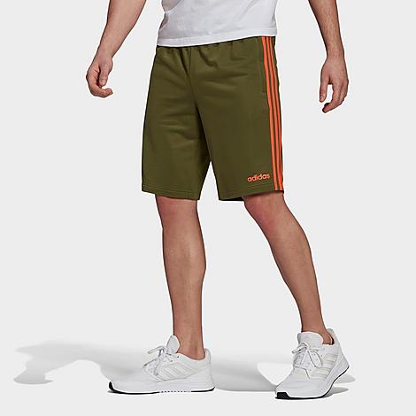 Adidas Originals Adidas Men's Essentials 3-stripes Shorts In Wild Pine