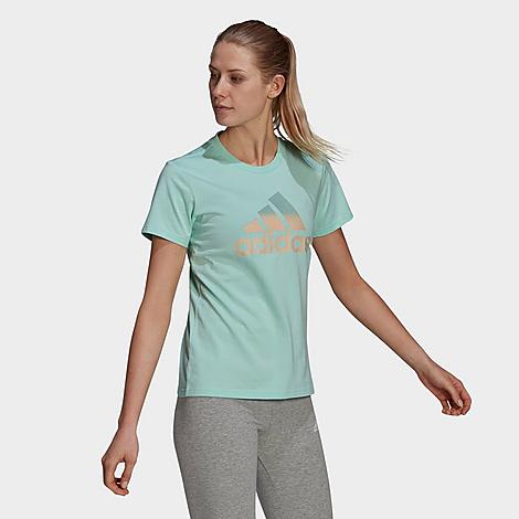 Adidas Originals Adidas Women's Essentials Tie-dyed Effect T-shirt In Clear Mint