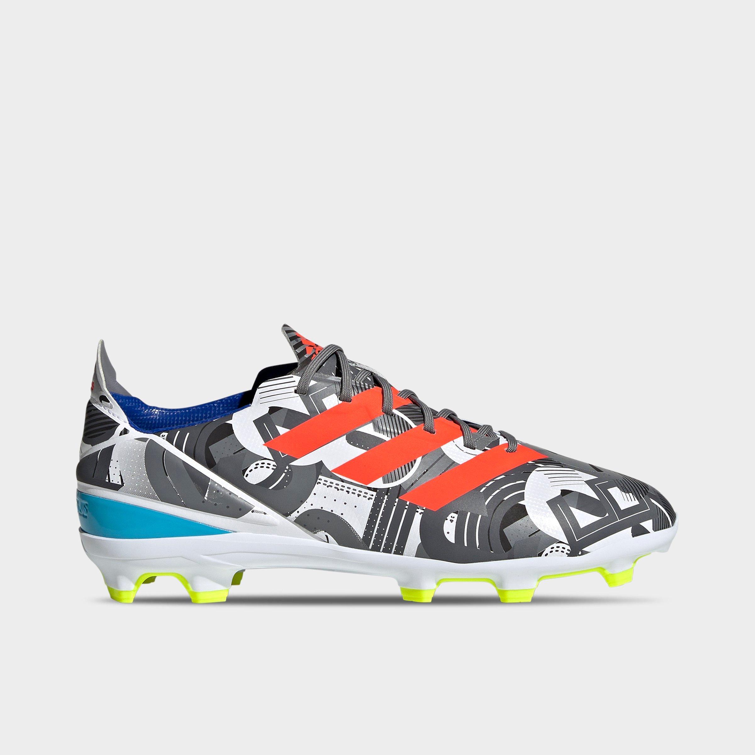 Adidas Originals Adidas Little Kids' Gamemode Firm Ground Soccer Cleats Size 3.0 In White/solar Red/bright Cyan