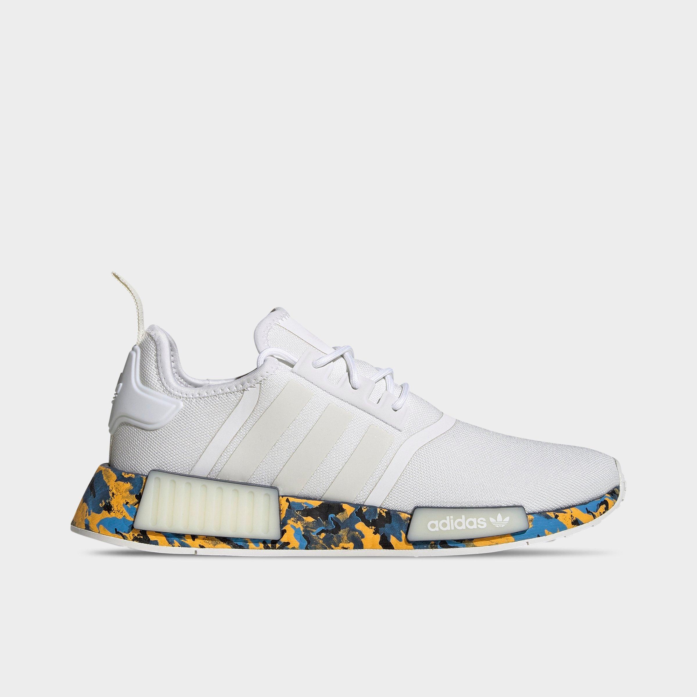 adidas gazelle silver green womens Shop White Mens adidas NMD R1 Lace Up Sneakers – Shoebacca main image 0
