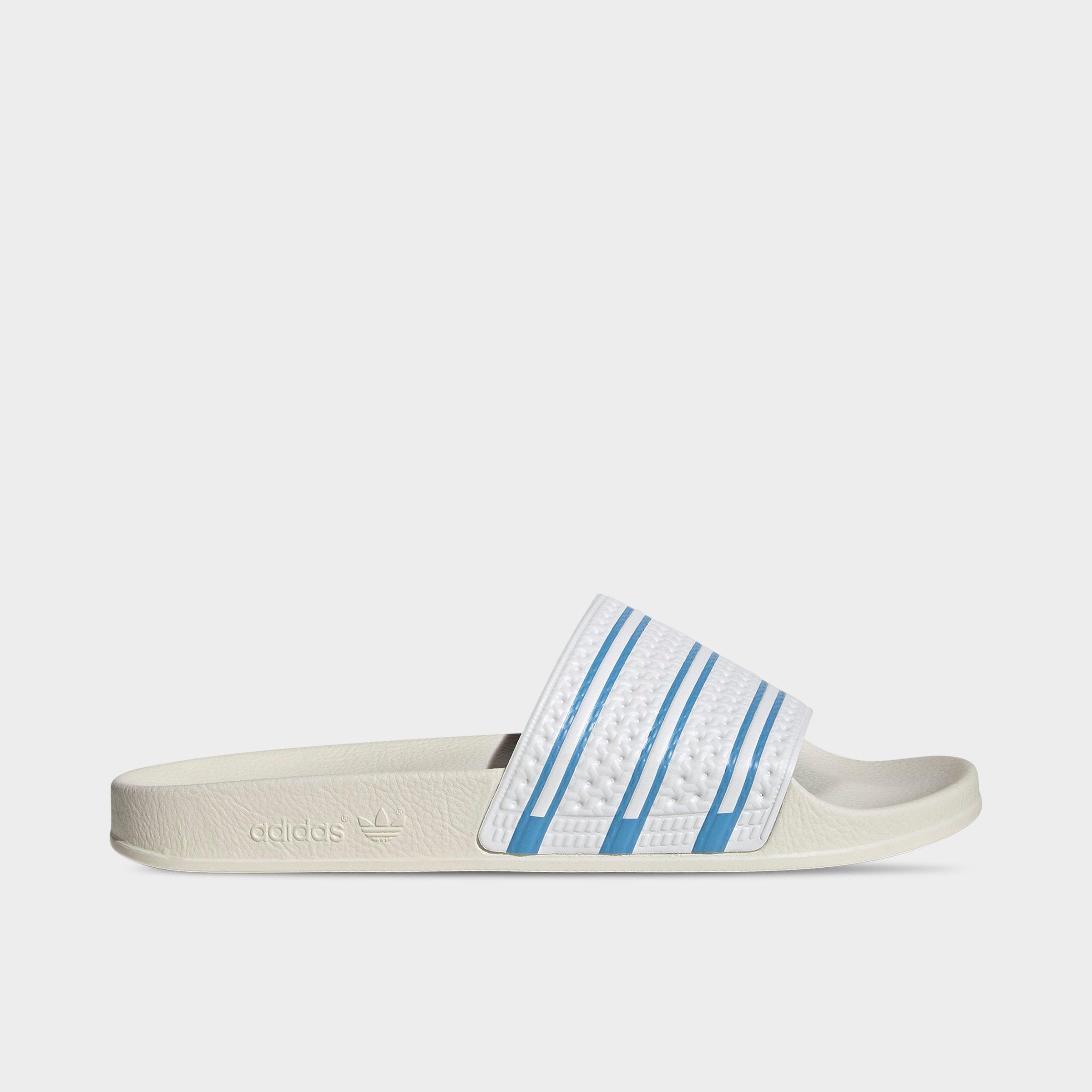 Adidas Originals Adidas Men's Originals Adilette Slide Sandals In Light Blue/off White/cloud White