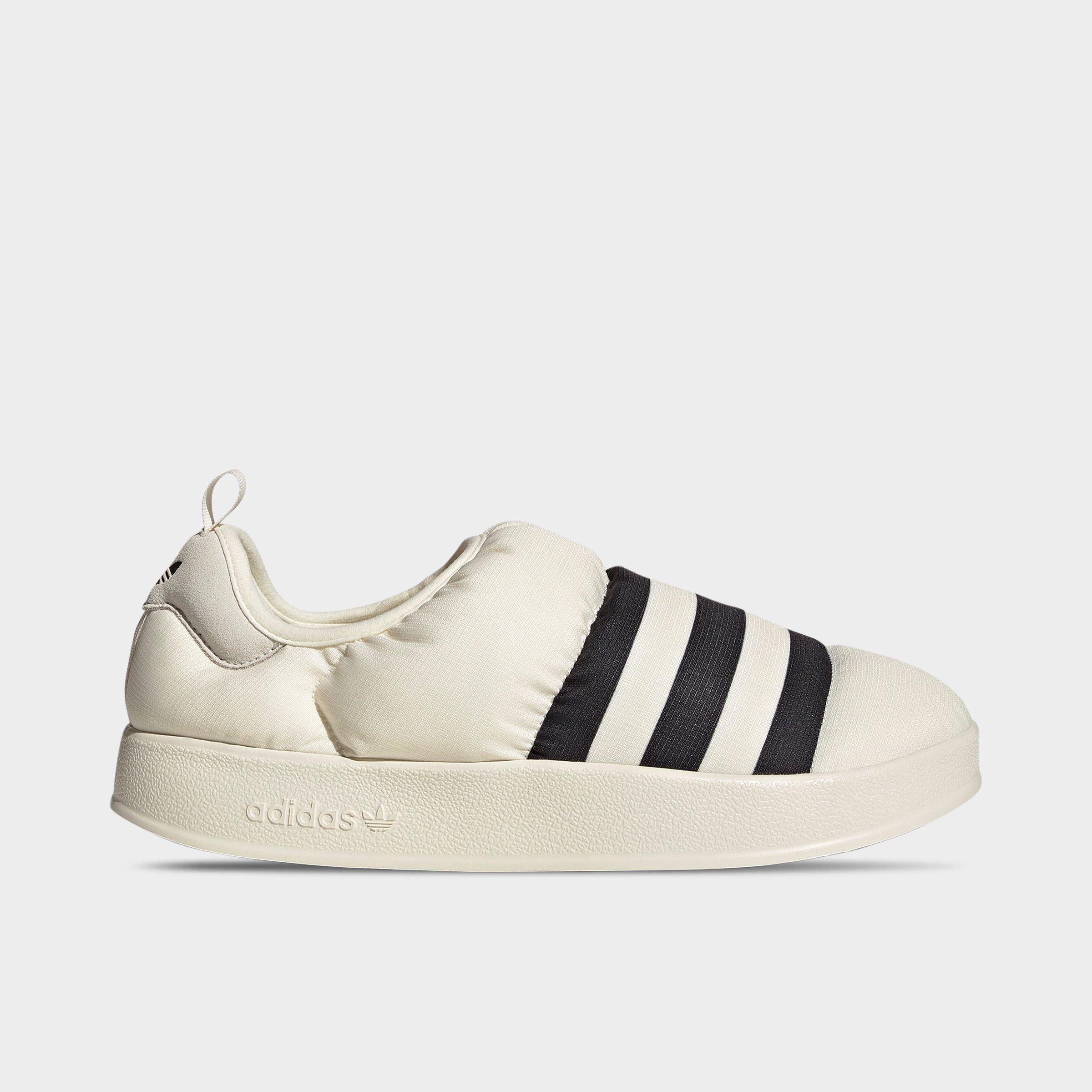 Adidas Originals Adidas Men's Originals Puffylette Slip-on Casual Shoes In Off White/black/off White