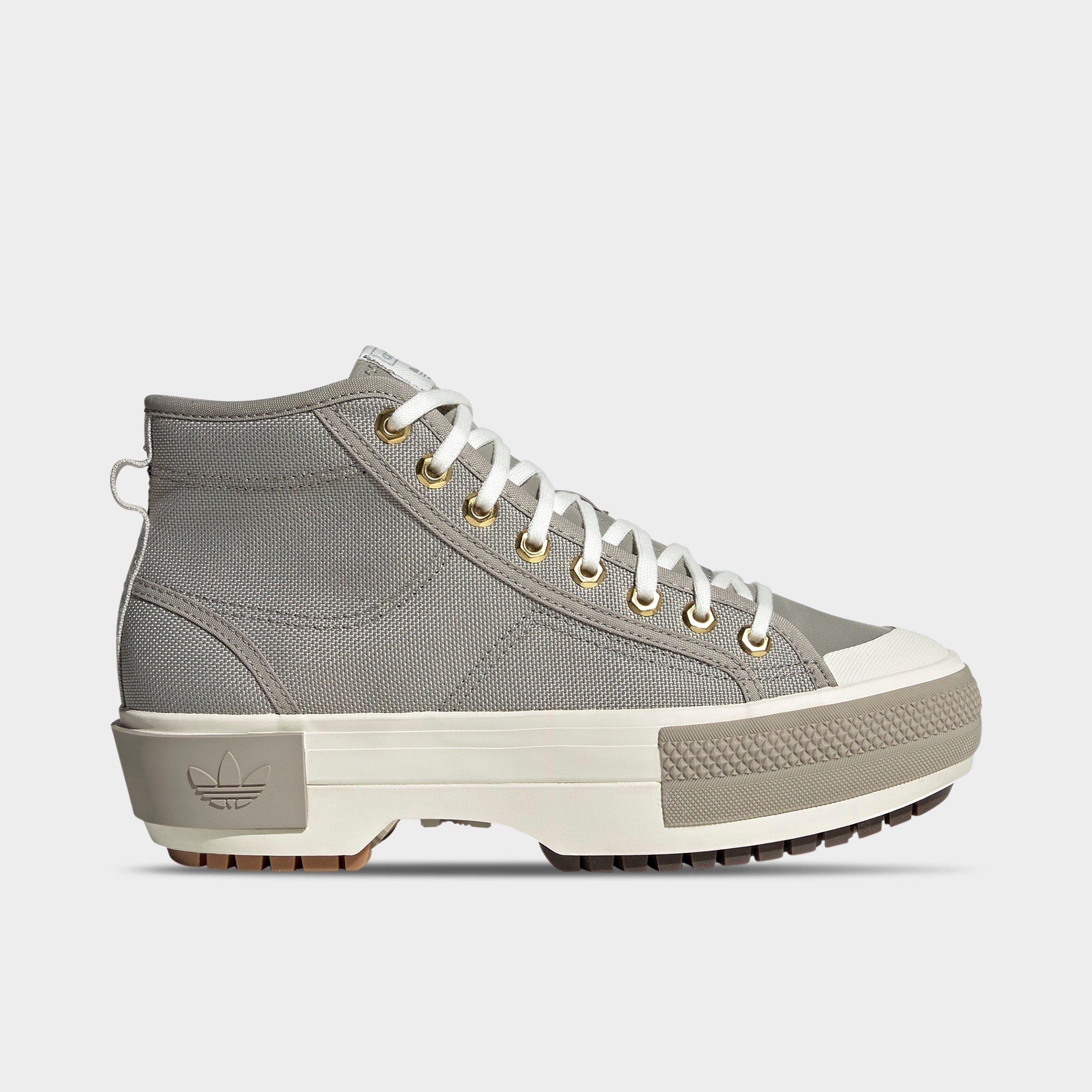 adidas Women's Originals Nizza Trek Sneakerboots in Feather Grey/Grey/Light Brown