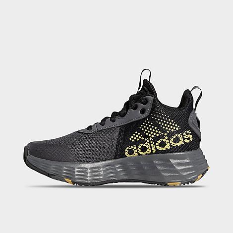 Adidas Originals Adidas Big Kids' Ownthegame 2.0 Basketball Shoes In Grey Five/matte Gold/core Black