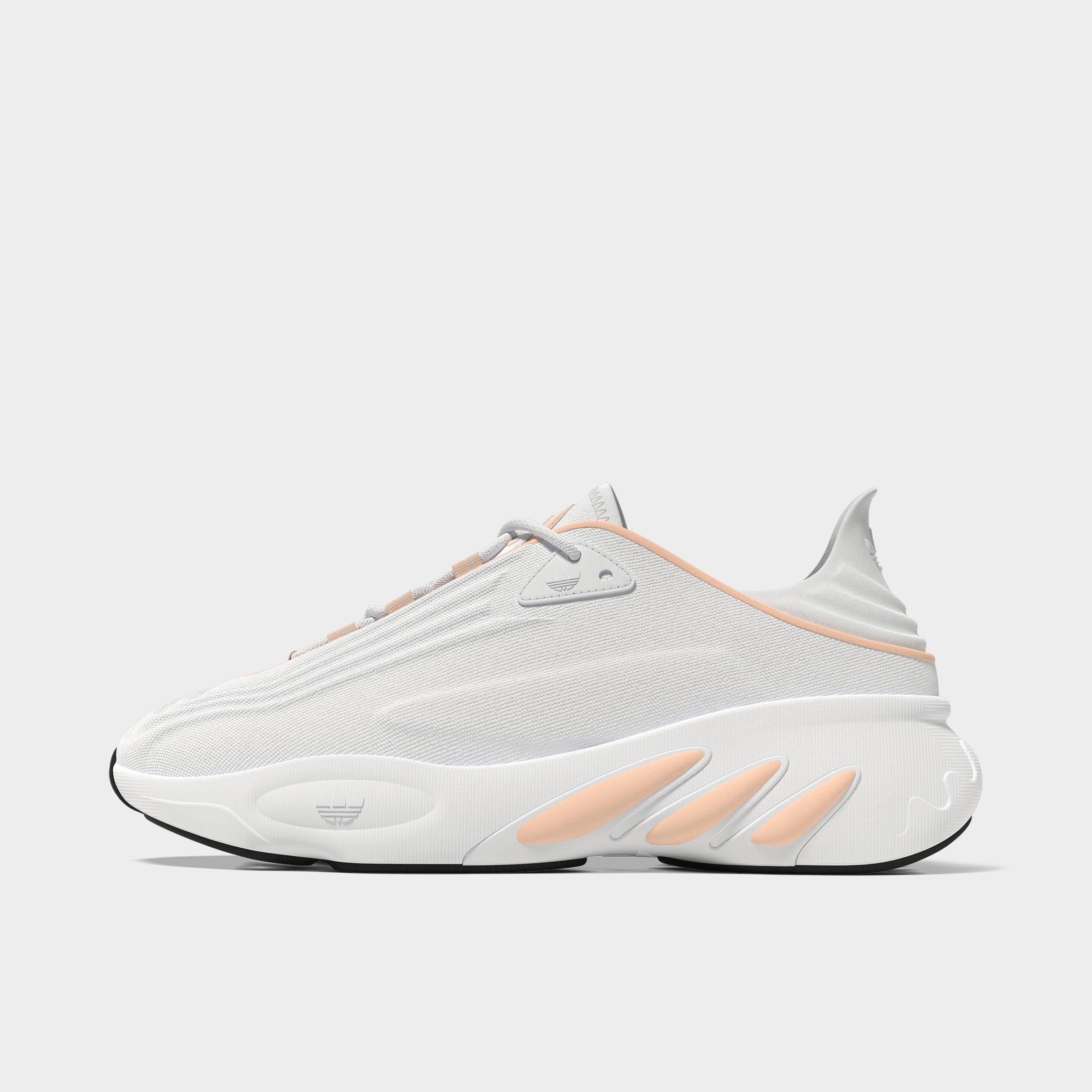 Adidas Originals Adifom Sltn Sneaker In White/bliss Orange/bliss Orange