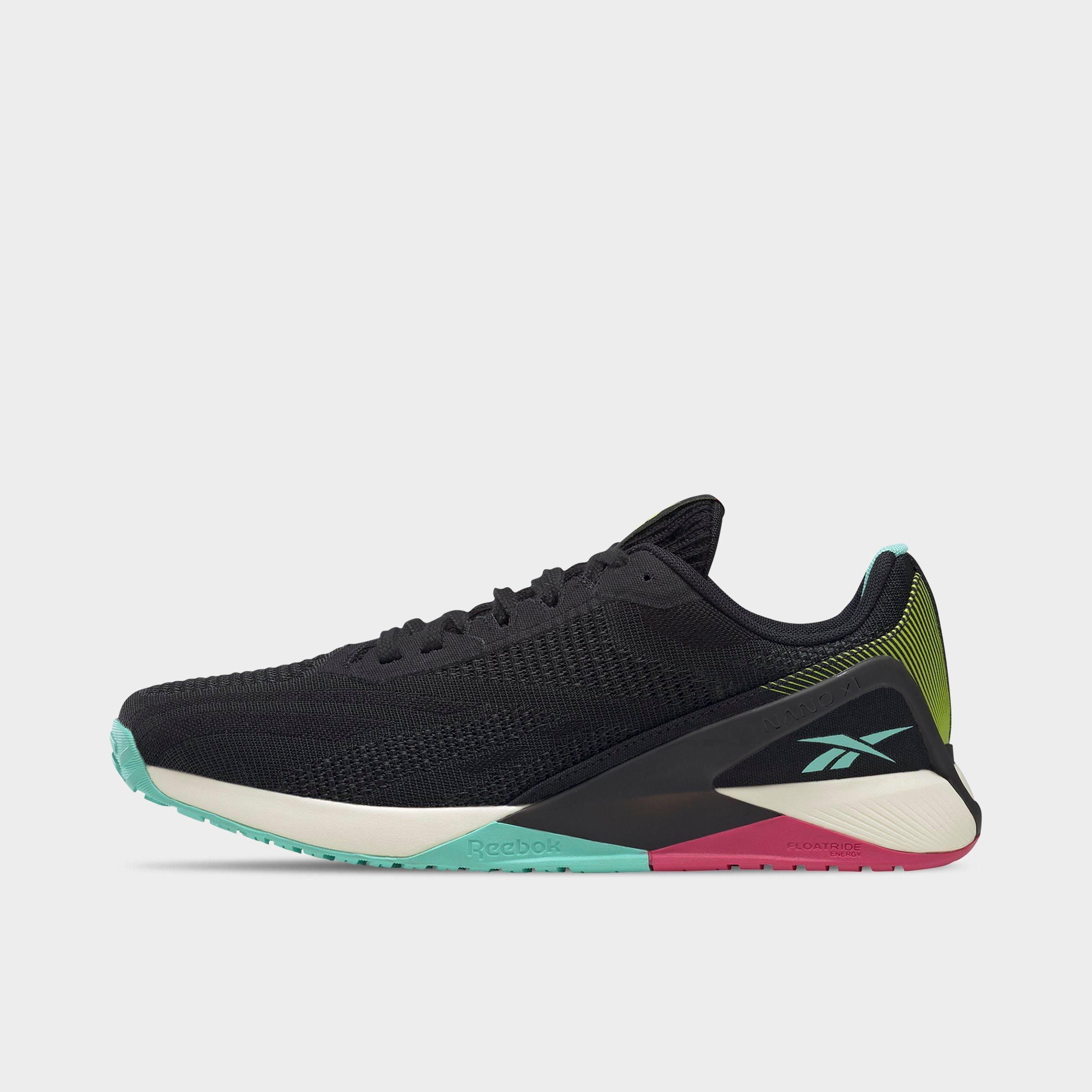 Reebok Men's x National Geographic Nano X1 Grow Training Shoes in Core Black/Pursuit Pink/Pixel Mint Size: 14.0