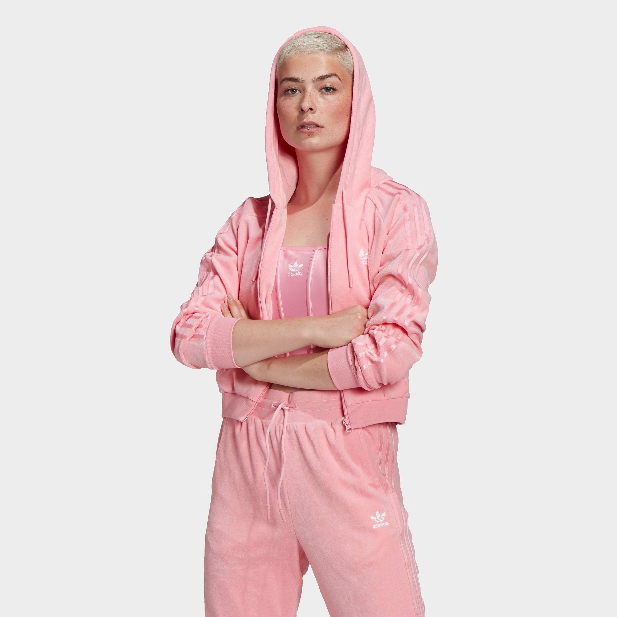 adidas zip up hoodie womens pink