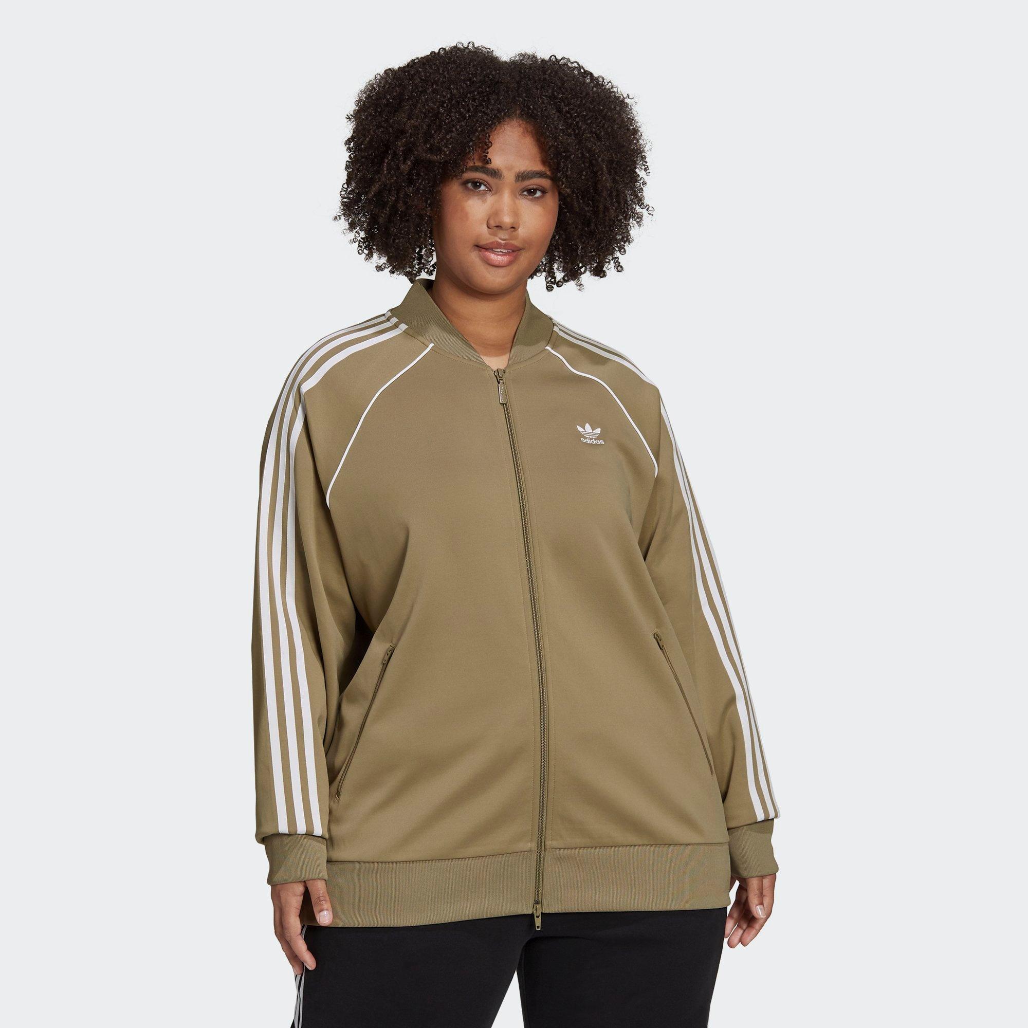 adidas women's plus size track jacket