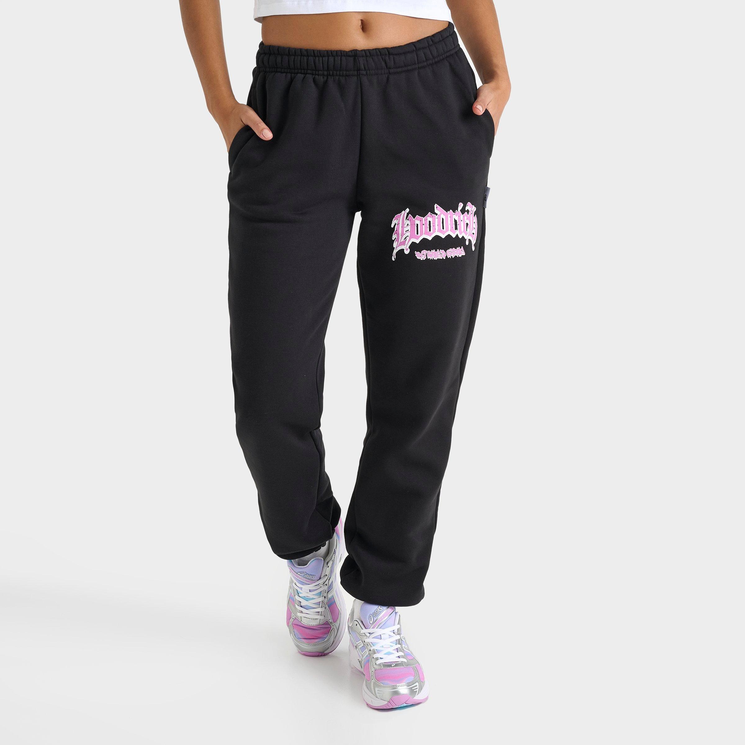 Hoodrich Women's Sketch Money Jogger Pants in Black/Black Size XL