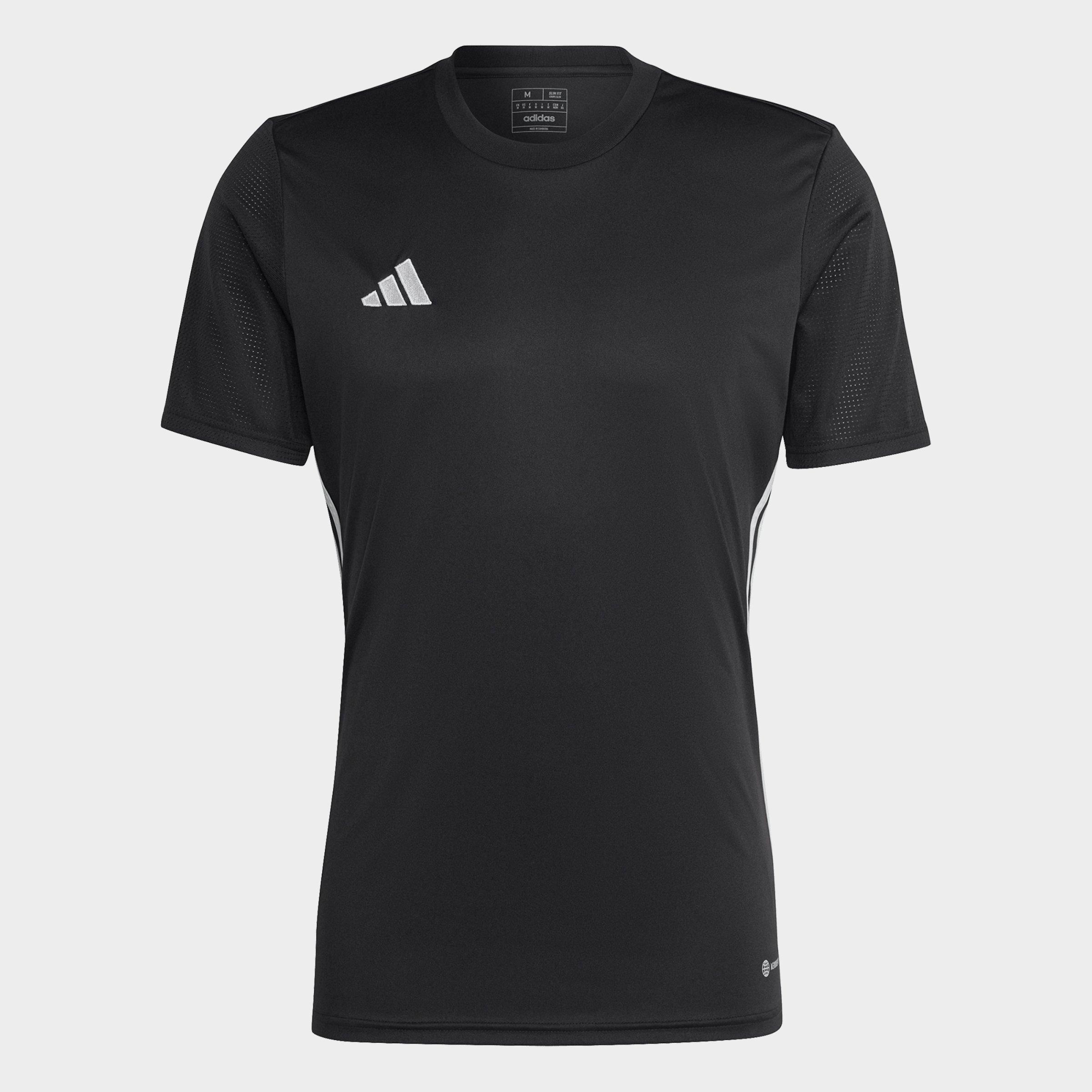 adidas Men's Tabela 23 Soccer Jersey in Black/White Size: Small