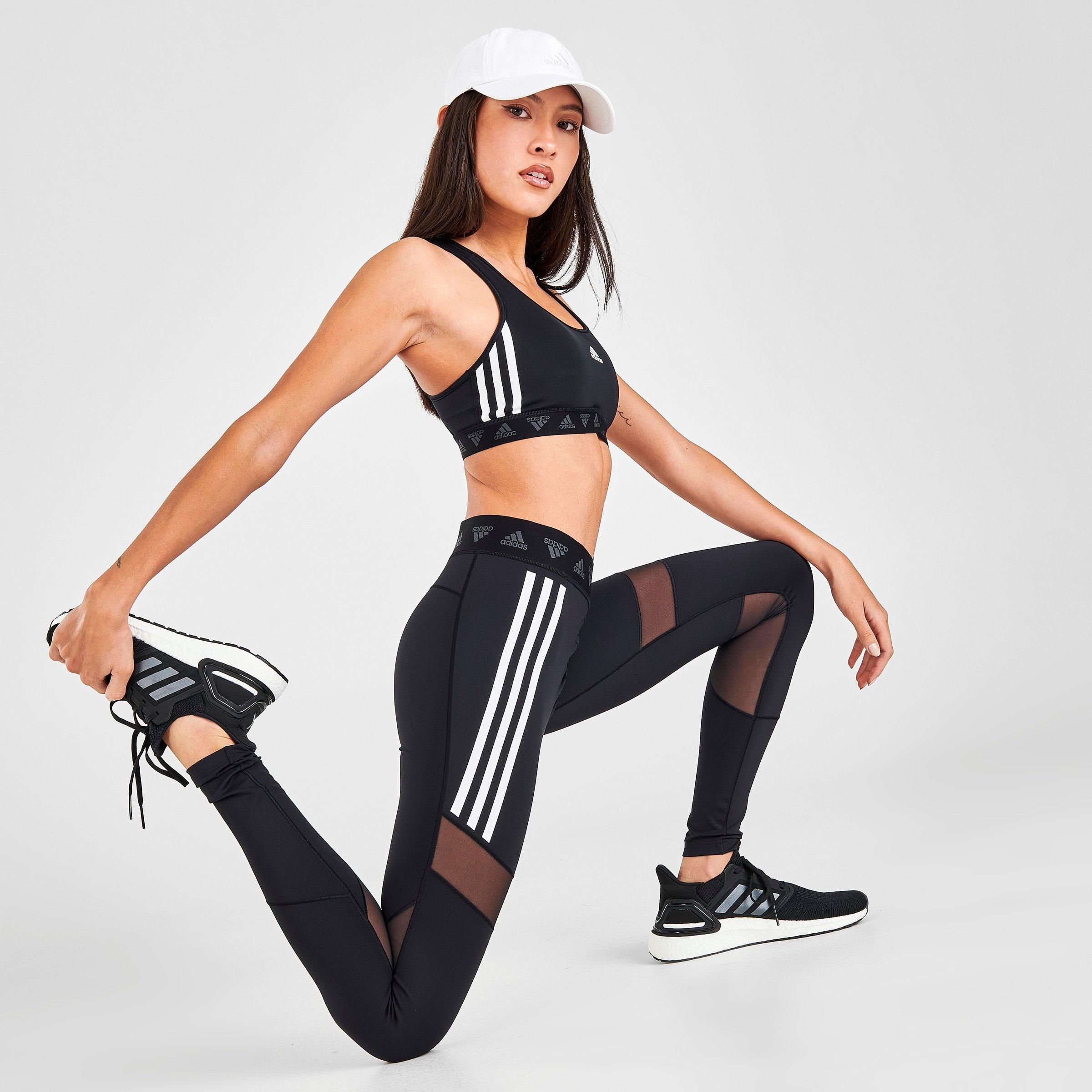 adidas Womens Mesh Leggings - Black