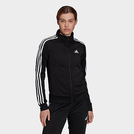 Shop Adidas Originals Adidas Women's Essentials Primegreen Warm-up Track Jacket In Black