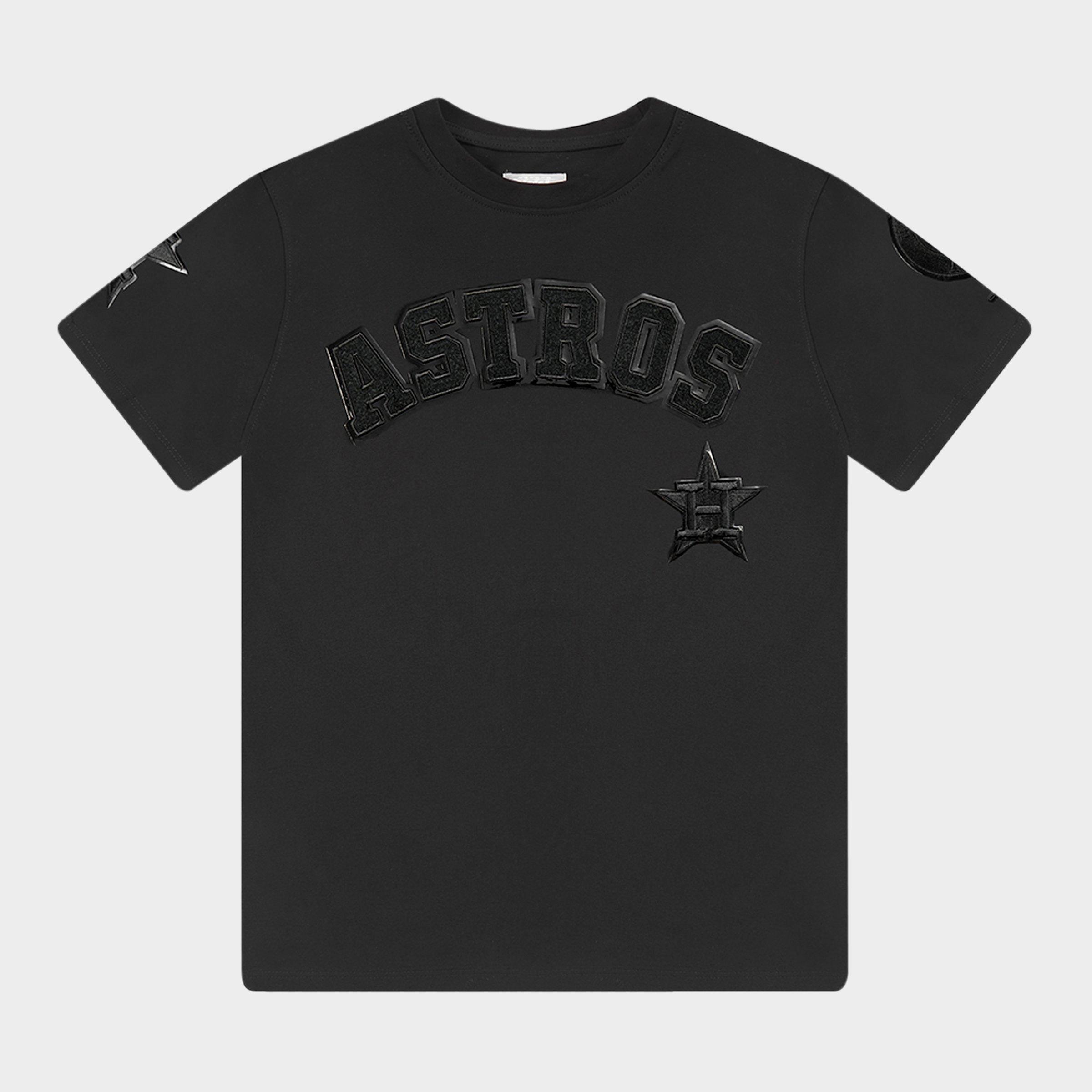 Pro Standard Big Kids Houston Astros MLB Triple Classic T-Shirt in Black Size: Small