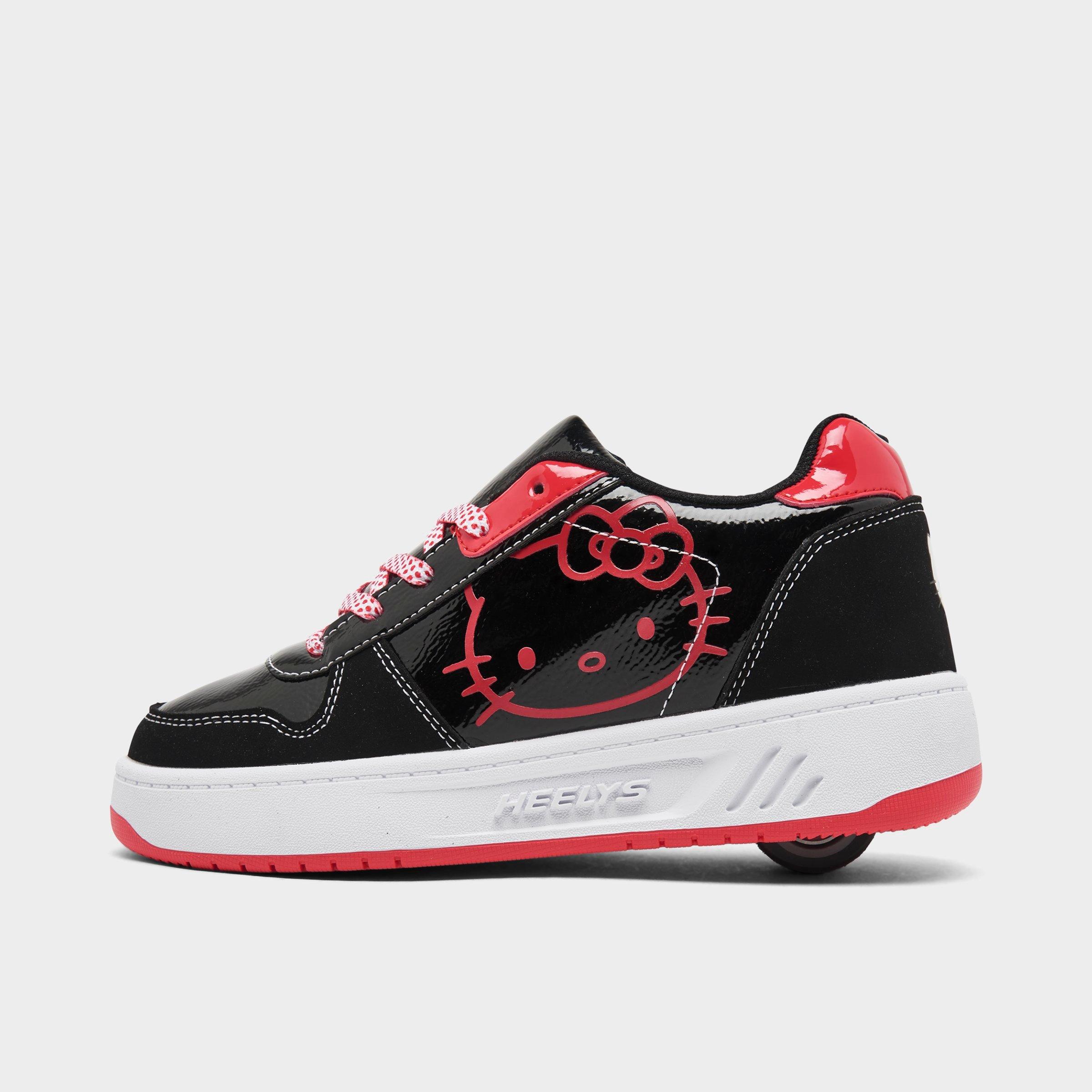 Heelys X Hello Kitty Big Girls Kama Wheeled Skate Casual Sneakers From Finish Line In Black/red