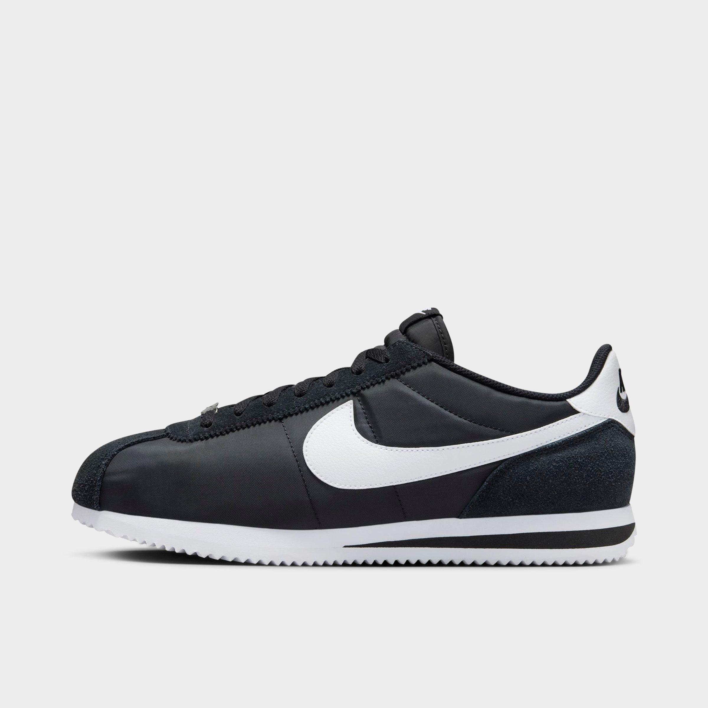 Nike Men's Cortez TXT Casual Shoes in Black/White Size: 7.0