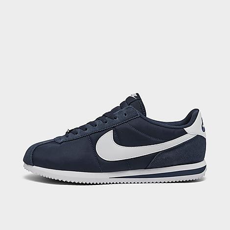 Shop Nike Men's Cortez Txt Casual Shoes In Midnight Navy/white