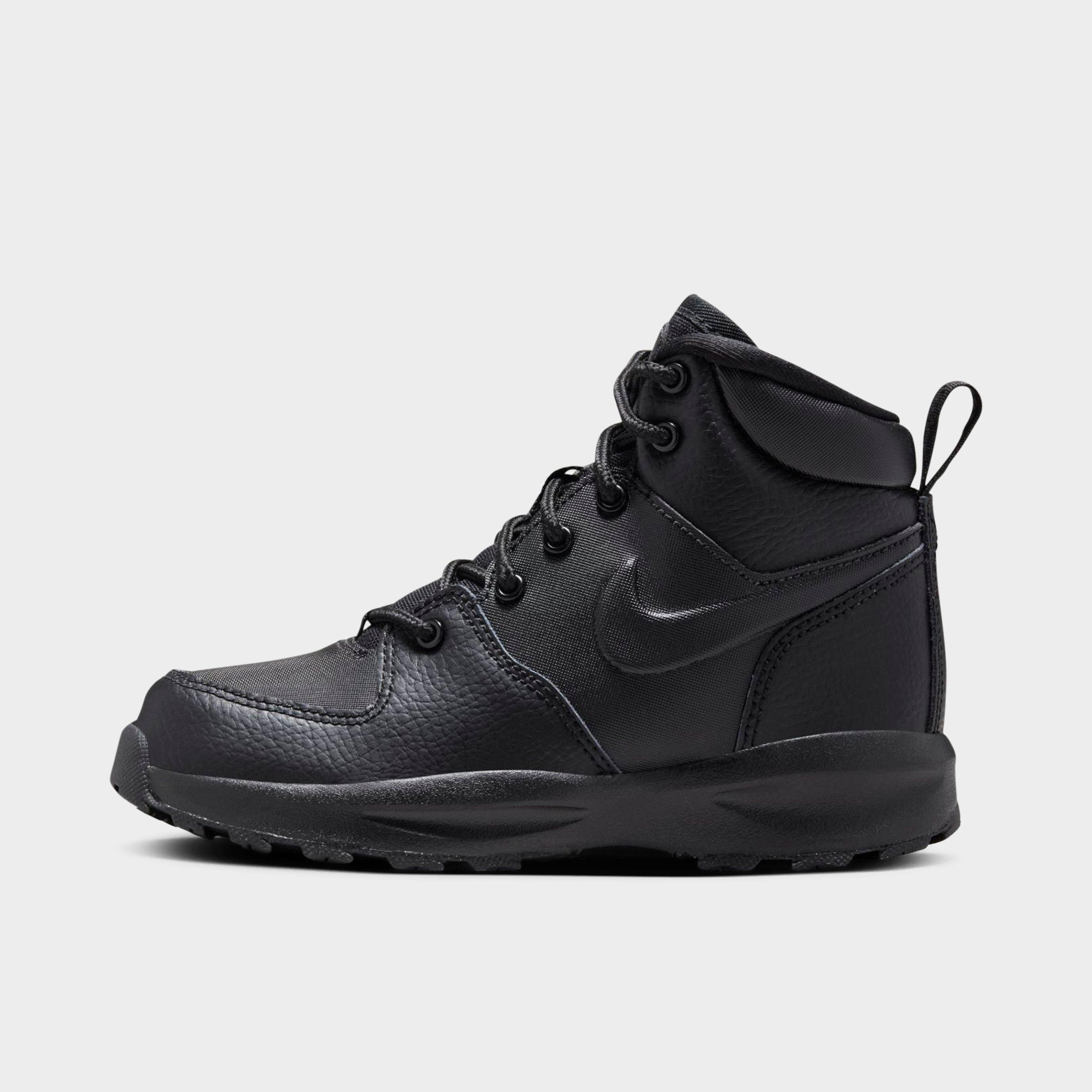 Nike Little Kids Manoa Leather Boots in Black Size: 8.0