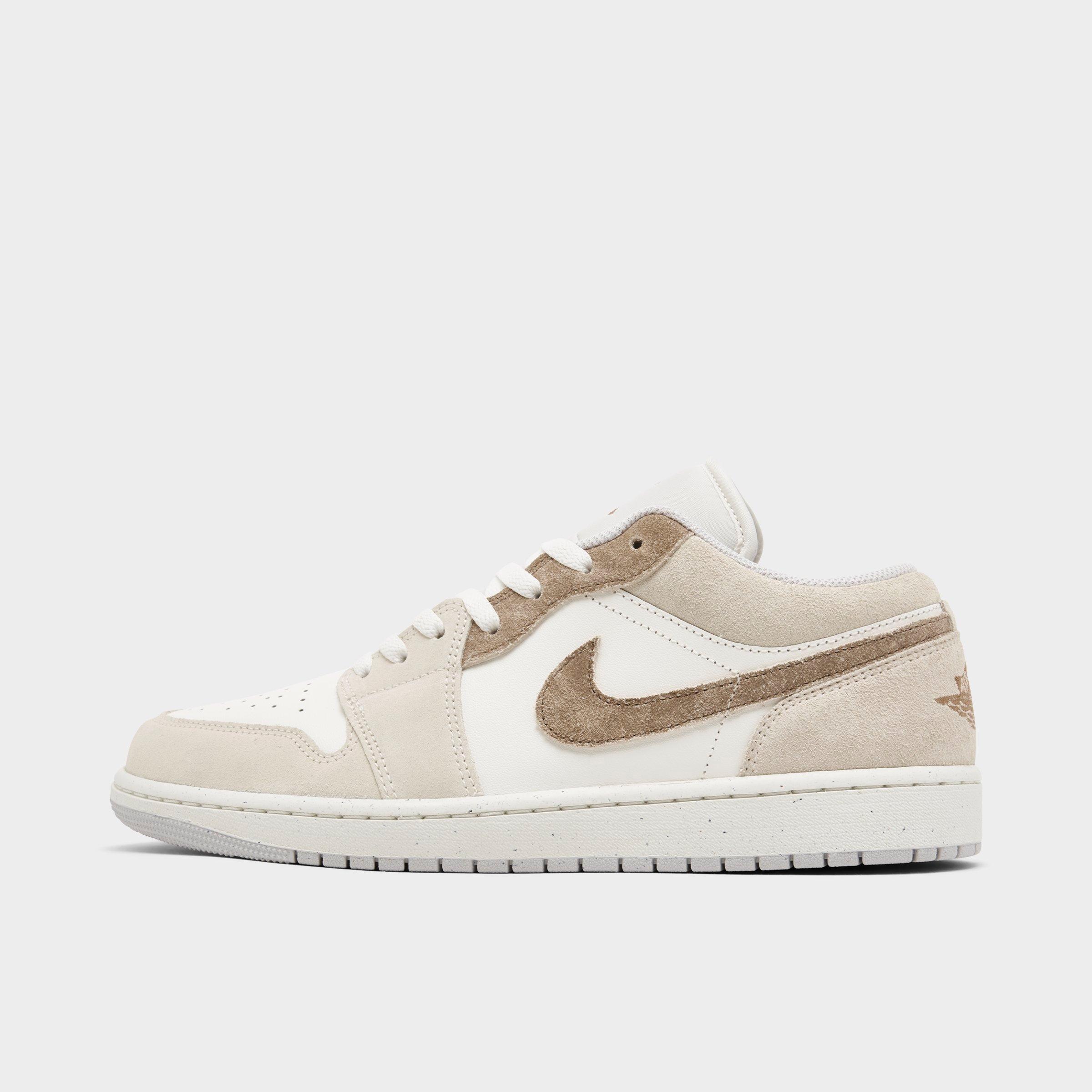 Jordan Men's Air Retro 1 Low SE Casual Shoes in Legend Light Brown/Sail/Neutral Grey Size: 7.5