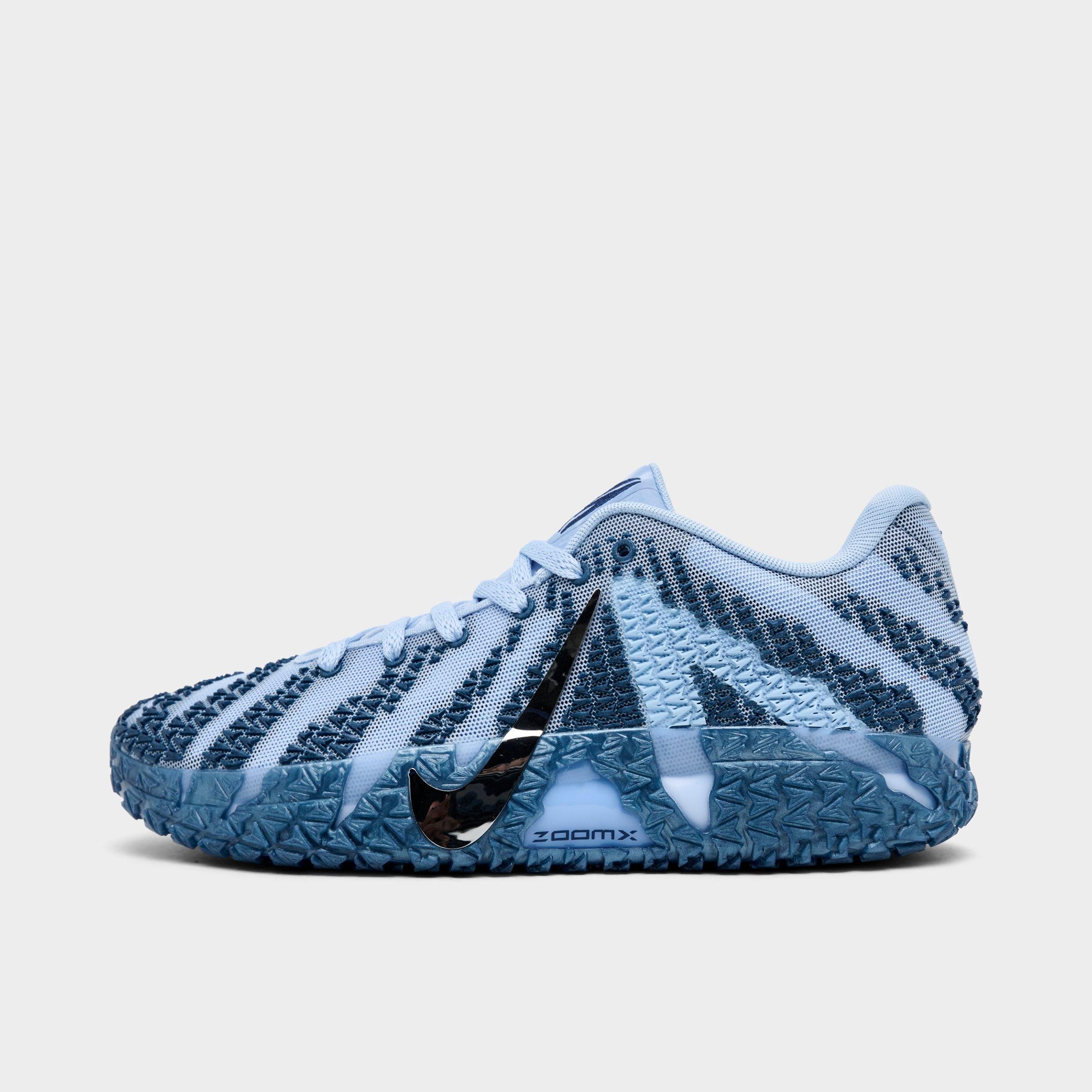 Nike Men's Ja 3 Basketball Shoes in Cobalt Bliss/Metallic Silver/Midnight Navy Size: 9.5