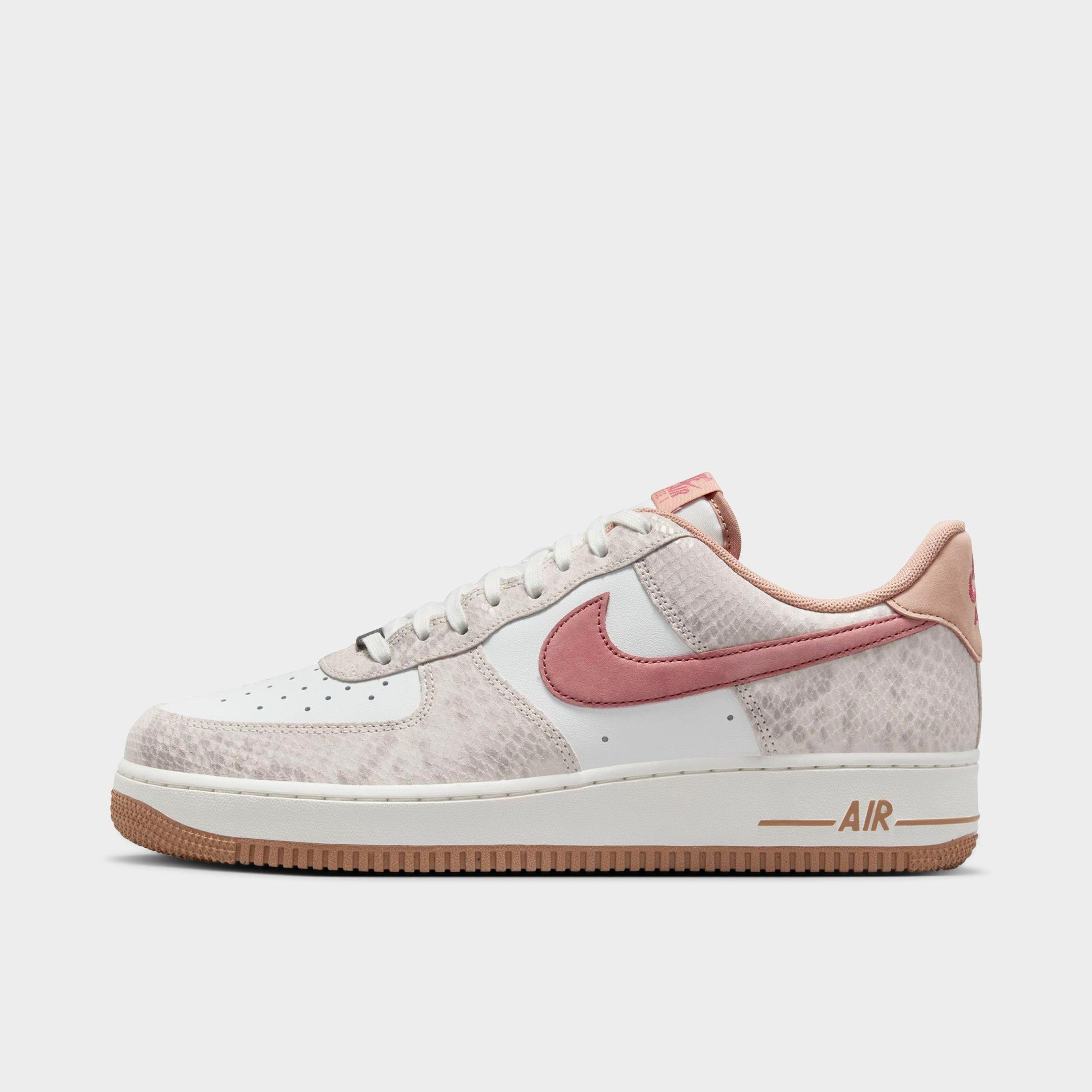 Nike Men's Air Force 1 '07 LV8 SE Year of The Snake Casual Shoes in Pink/Animal Print/Summit White Size 12 Leather