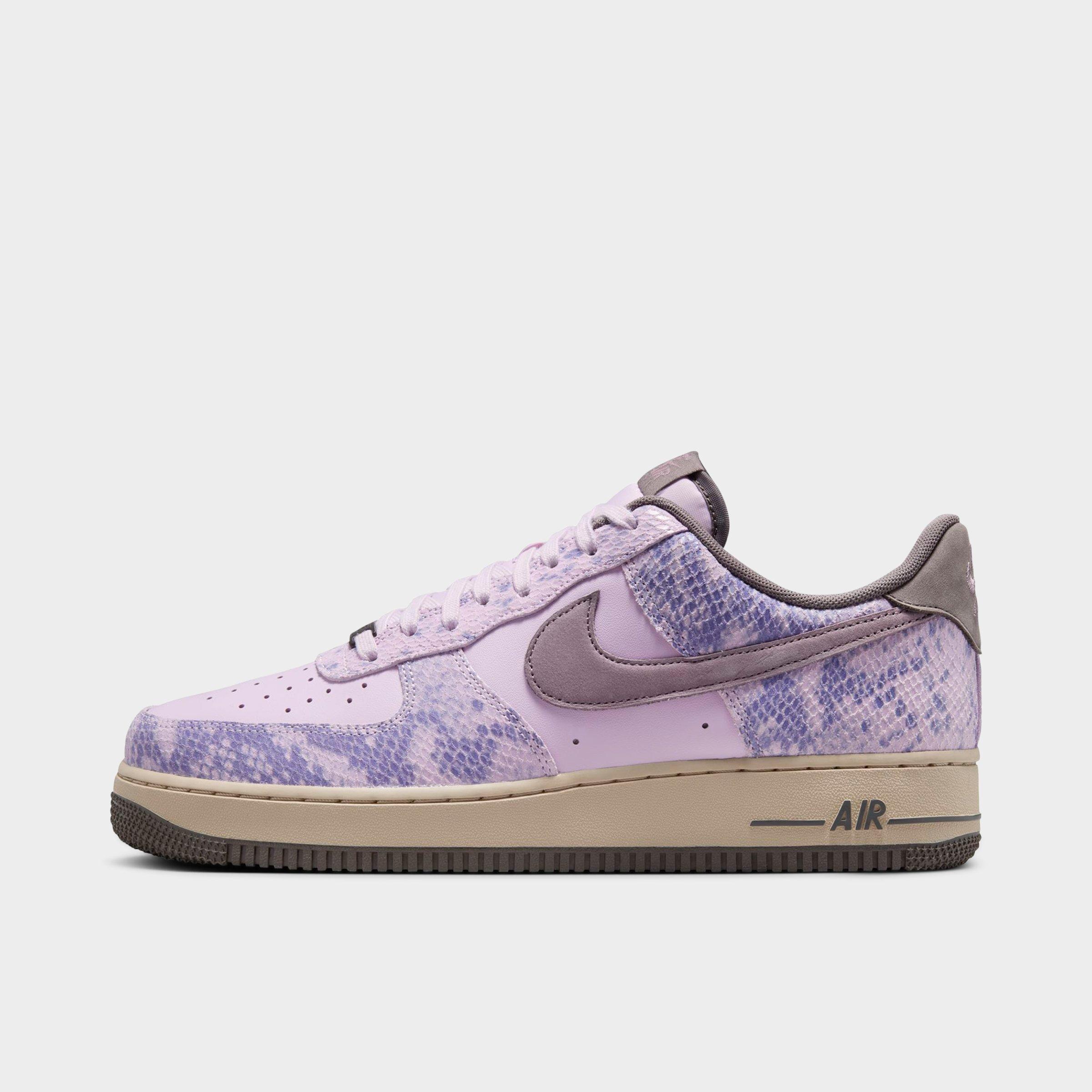 Nike Men's Air Force 1 '07 LV8 SE Year of The Snake Casual Shoes in Purple/Animal Print/Doll Size 10 Leather