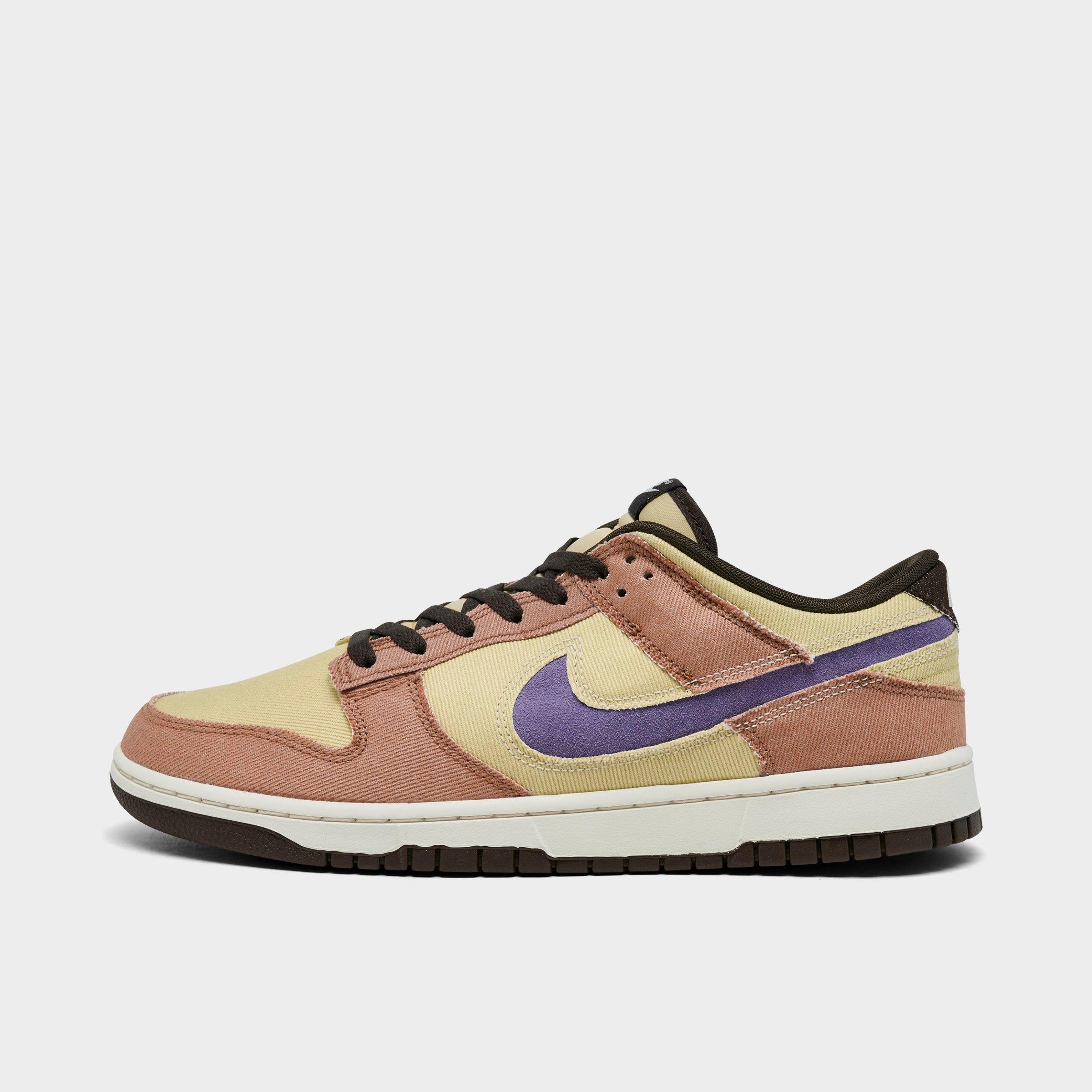 Nike Dunk Low Retro Sneakers In Dusted Clay/team Gold/baroque Brown/dusty Amethyst
