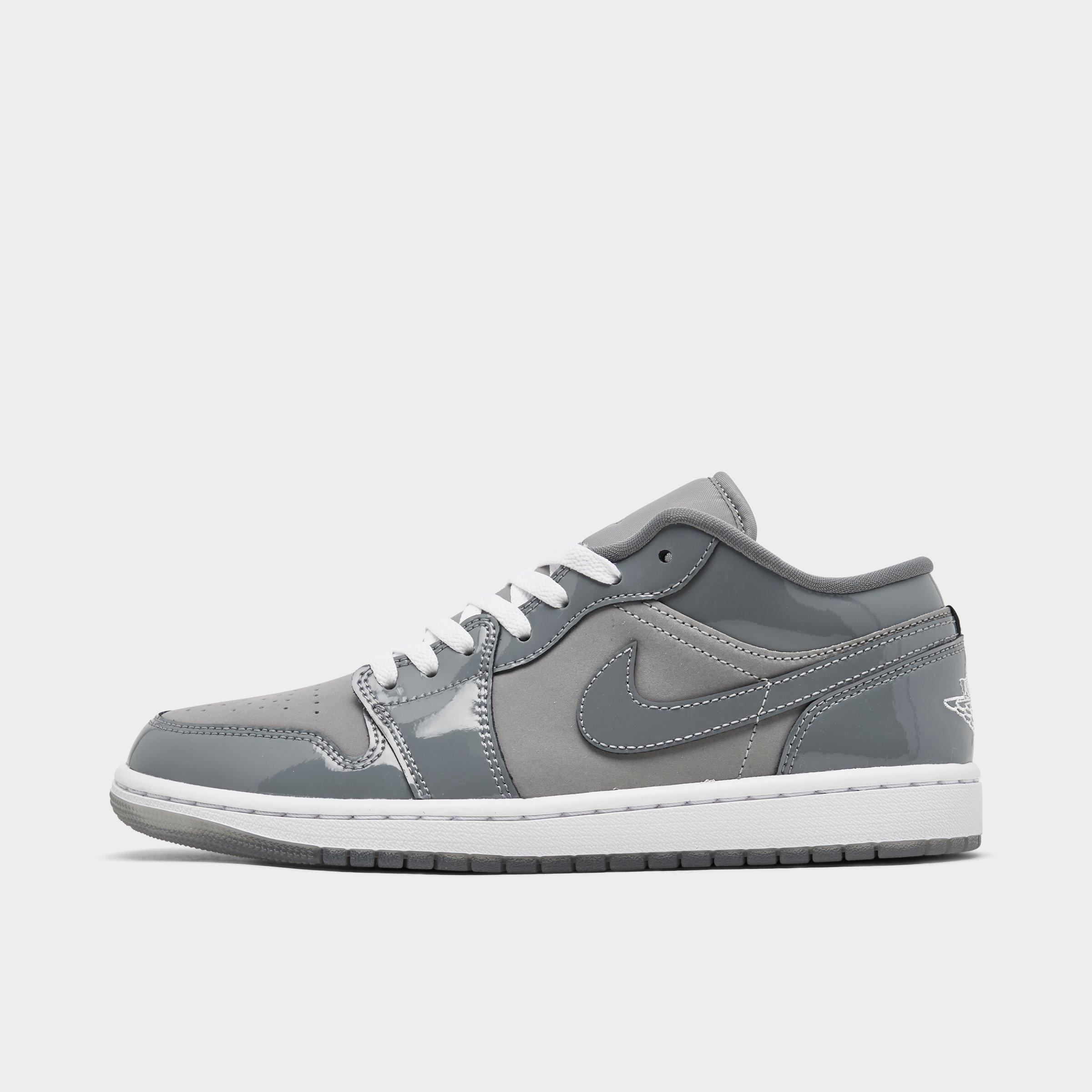 Air Jordan Retro 1 Low SE Casual Shoes in Grey/Medium Grey Size 7.5 Leather/Suede