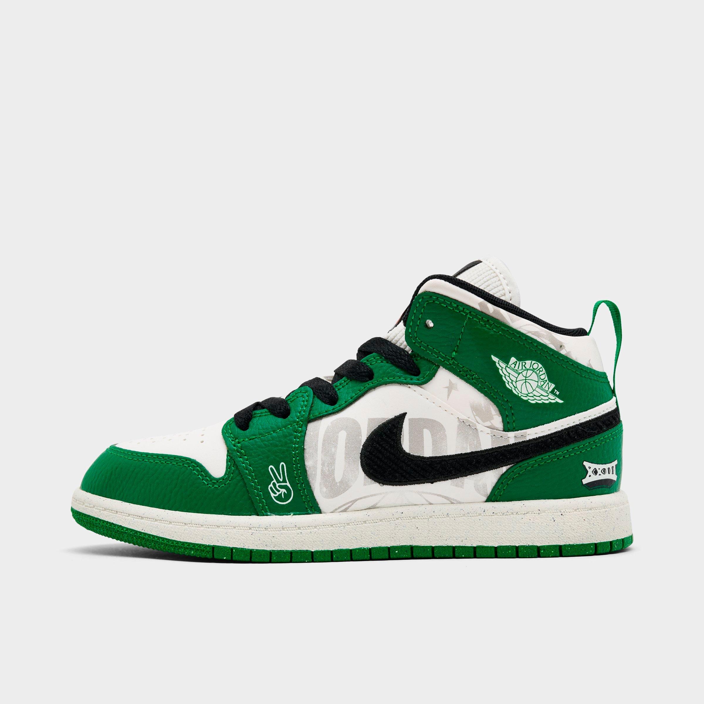 Jordan Kids AJ MID SE in Pine Green/Black/Team Orange Size: 1