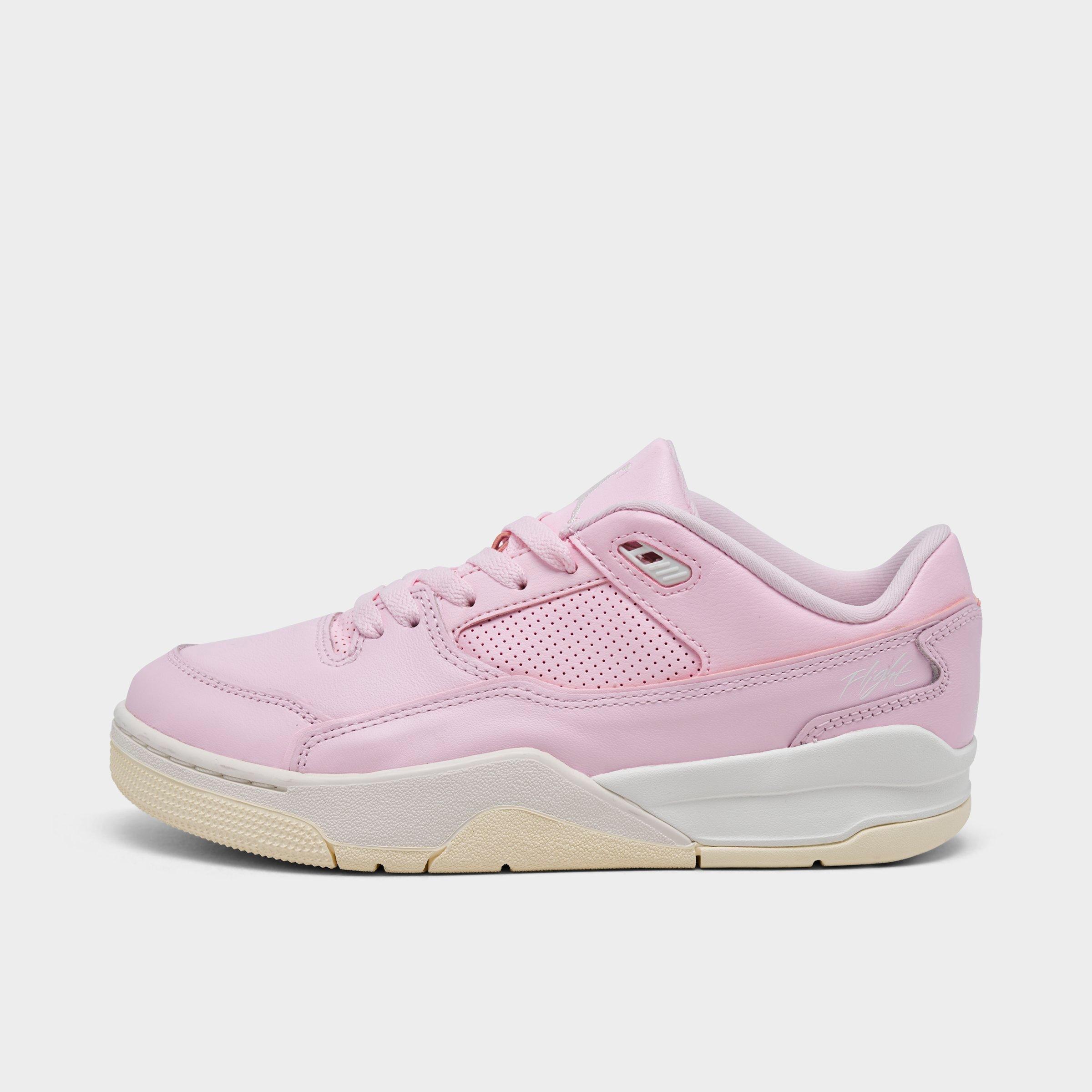 Jordan Big Kids Flight Court Casual Shoes in Pink Foam/Muslin/Sail Size: 3.5
