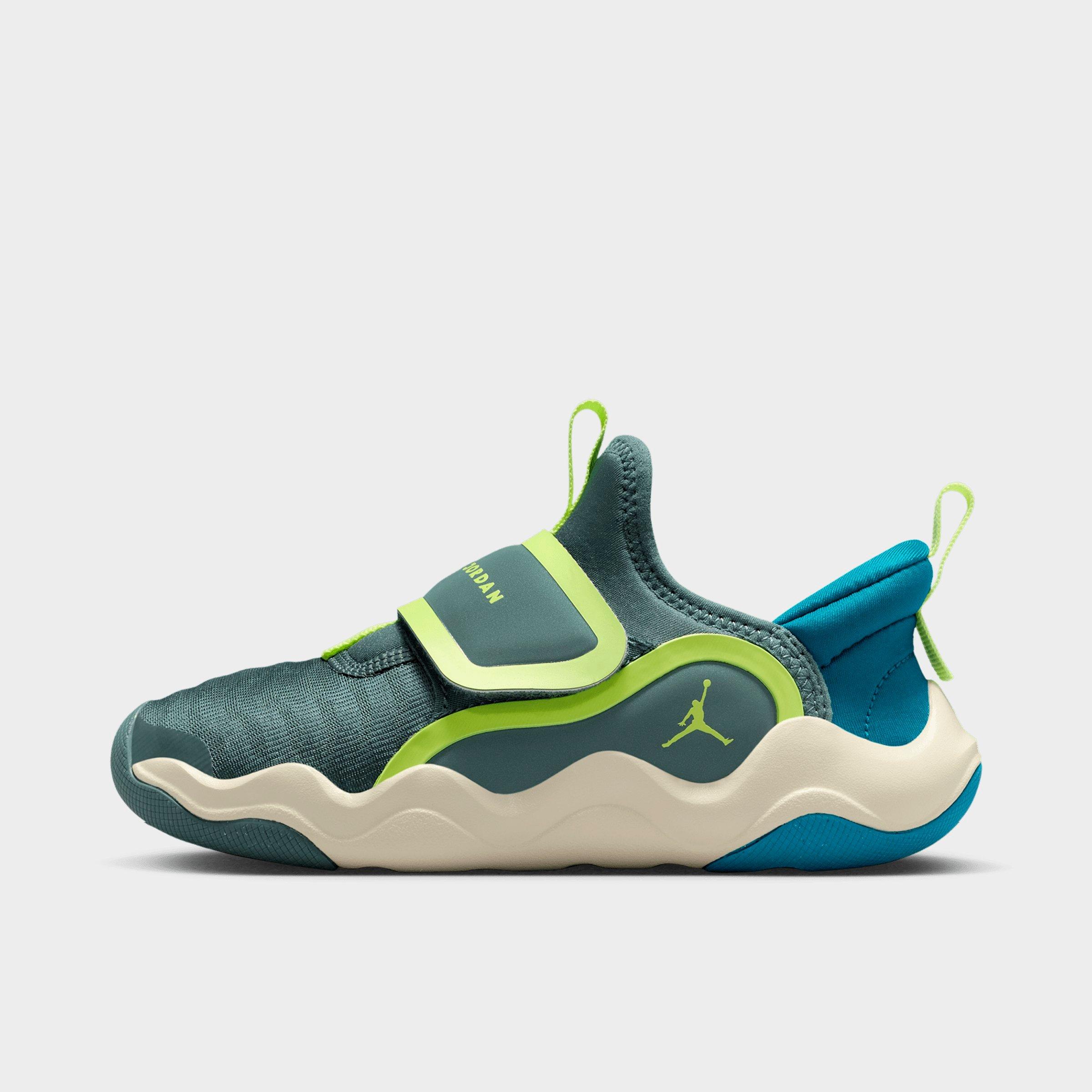 Jordan Little Kids 23/7.2 EasyOn Casual Shoes in Hasta/Green Abyss/Sea Glass Size: 2.5