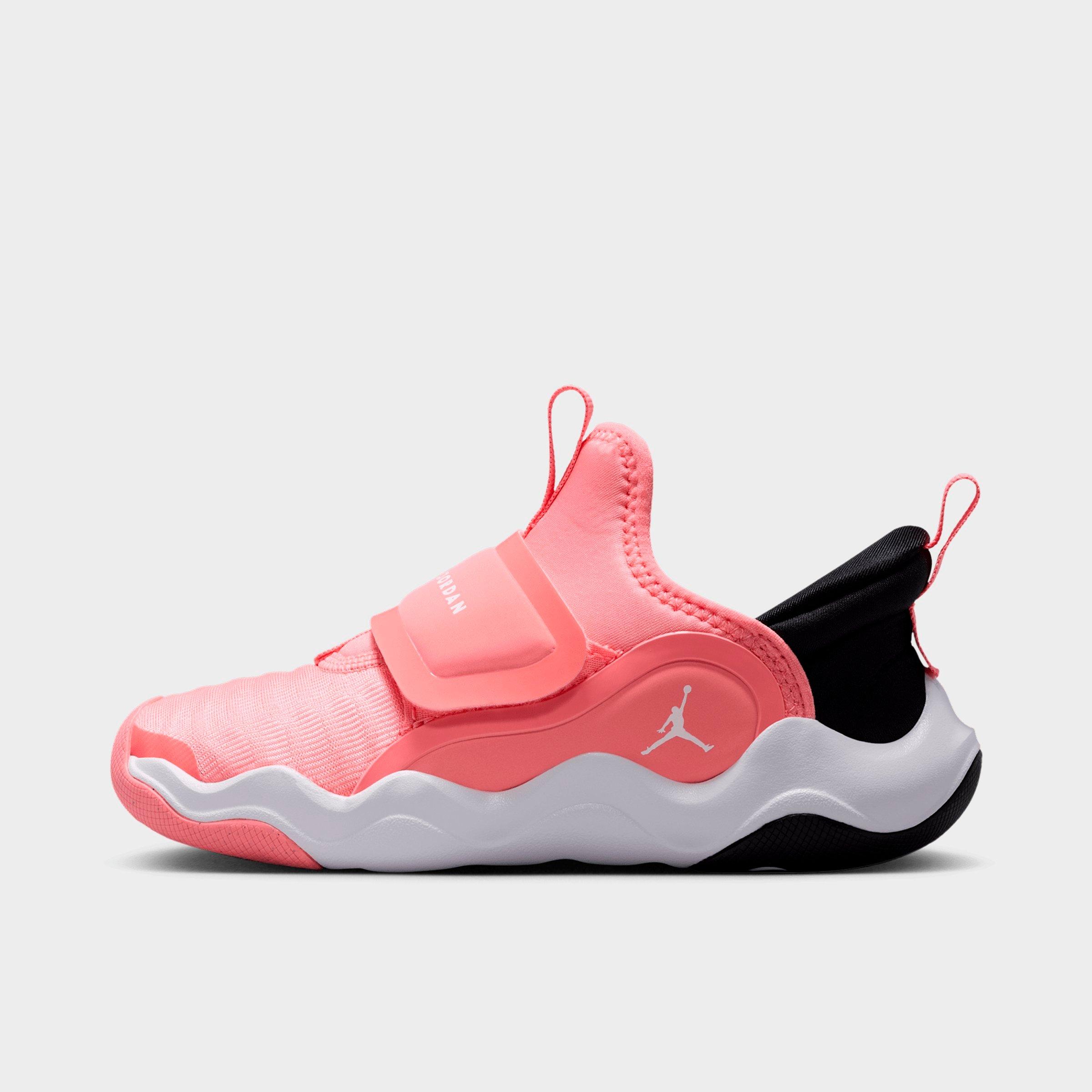 Jordan Little Kids 23/7.2 EasyOn Casual Shoes in Pink Gaze/White/Black Size: 12.5
