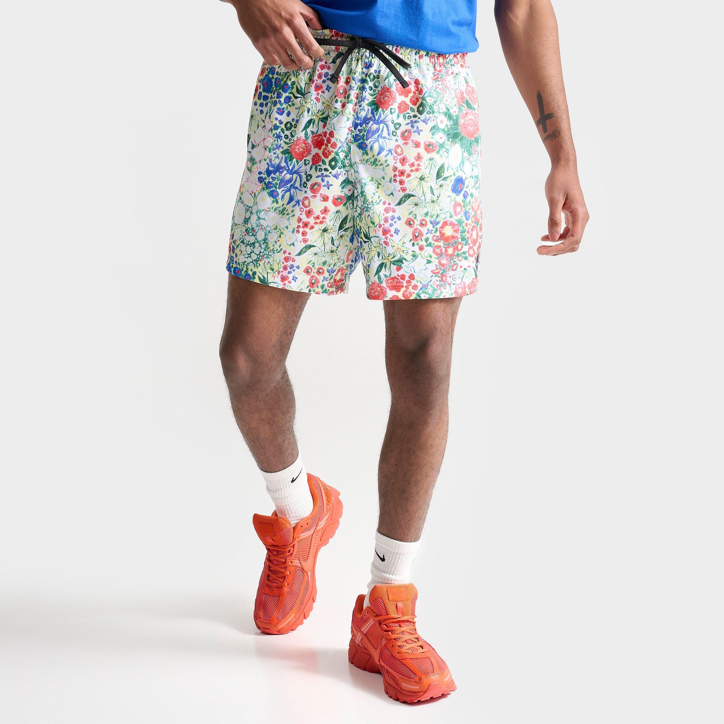 Nike Men's Club Mesh Flow Shorts Size Xl 100% Polyester In Bicoastal/floral