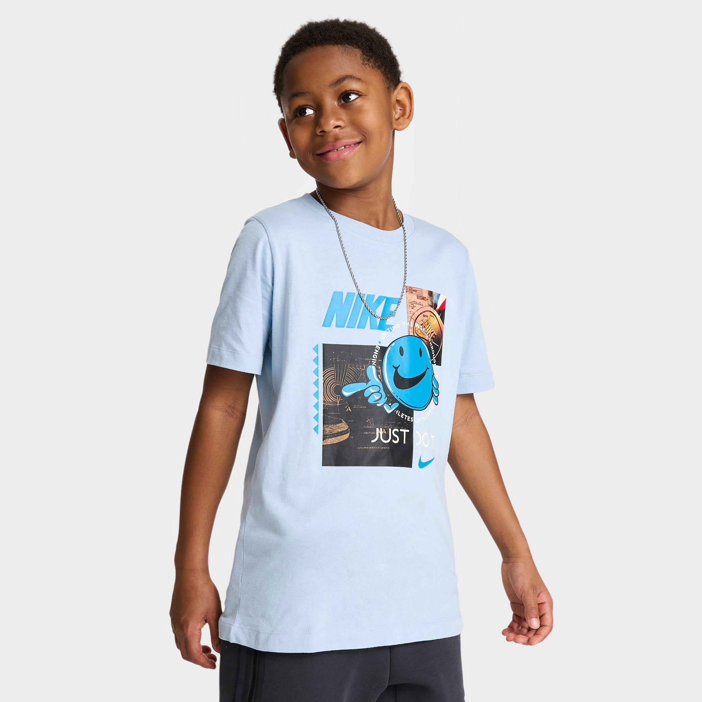 Shop Nike Boys' Photo T-shirt In Light Armory Blue