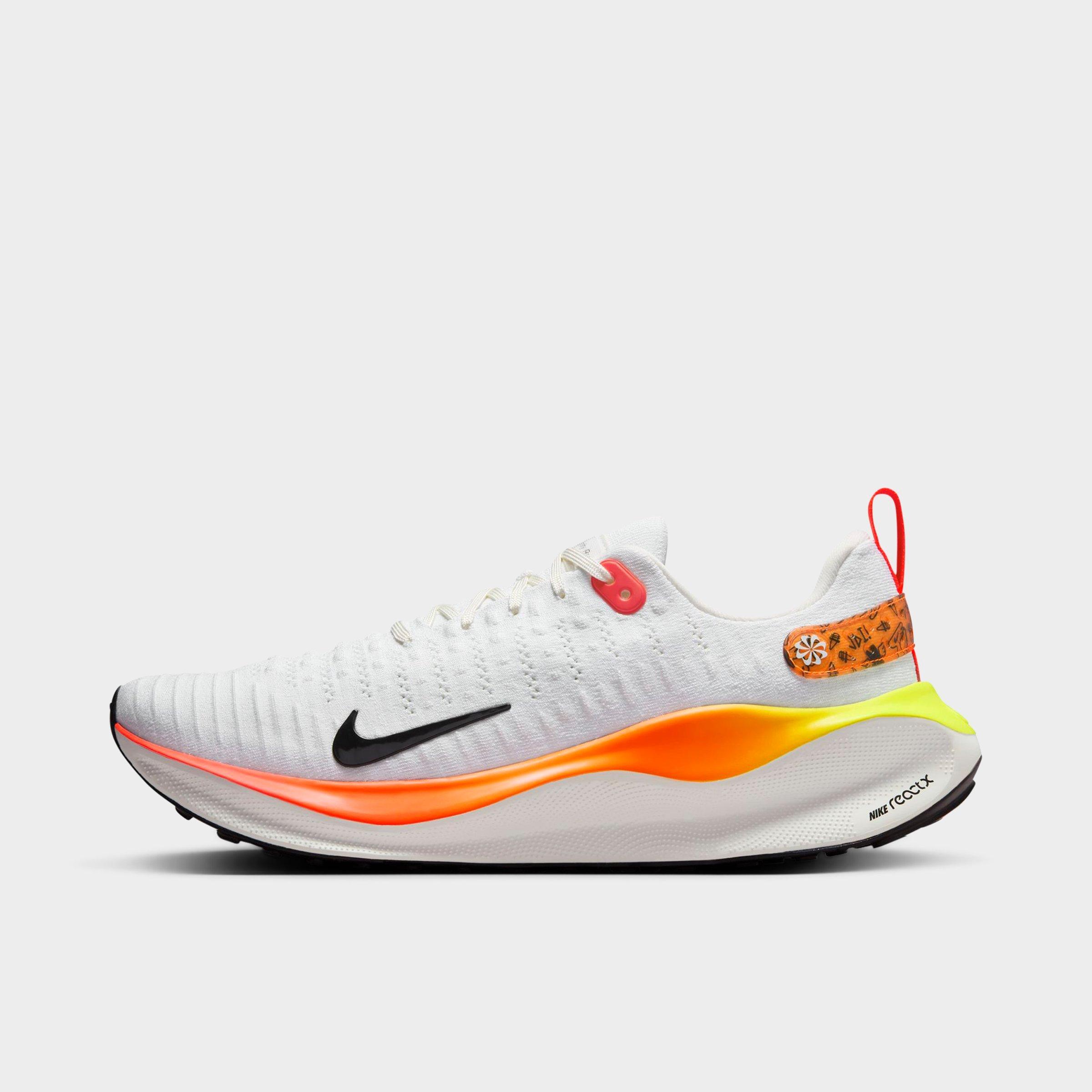 Shop Nike Men's Infinityrn 4 Road Running Shoes In White/bright Crimson/total Orange/black