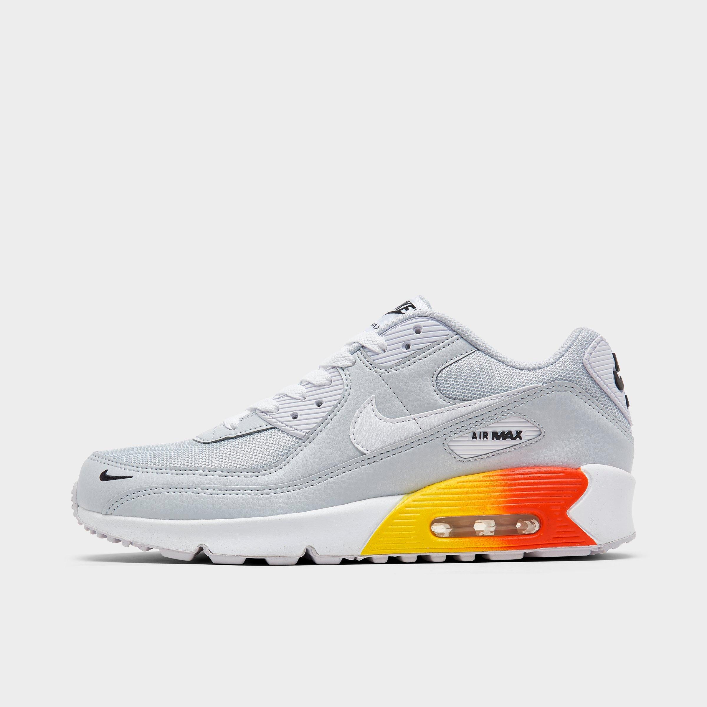 Shop Nike Big Kids' Air Max 90 Casual Shoes In Pure Platinum/white/cosmic Clay