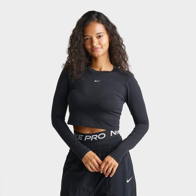 Women's Nike Sportswear Chill Knit Long-Sleeve Slim Crop Top