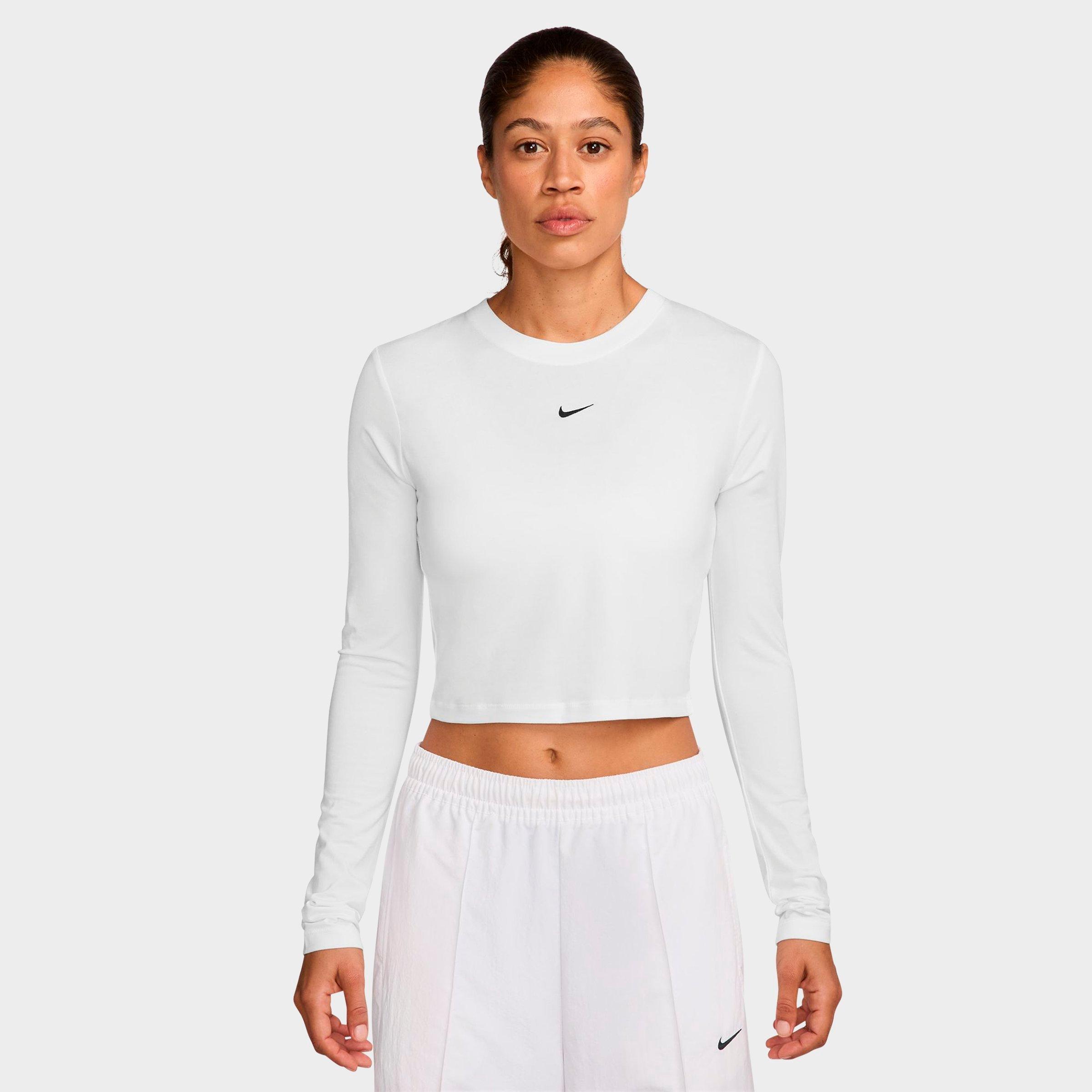 Nike Women's Sportswear Chill Knit Long-Sleeve Slim Crop Top