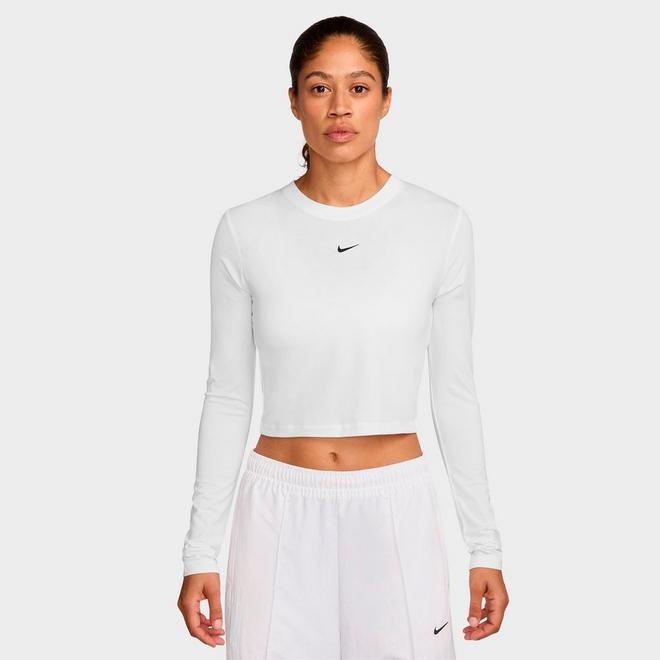 Women's Nike Sportswear Chill Knit Long-Sleeve Slim Crop Top