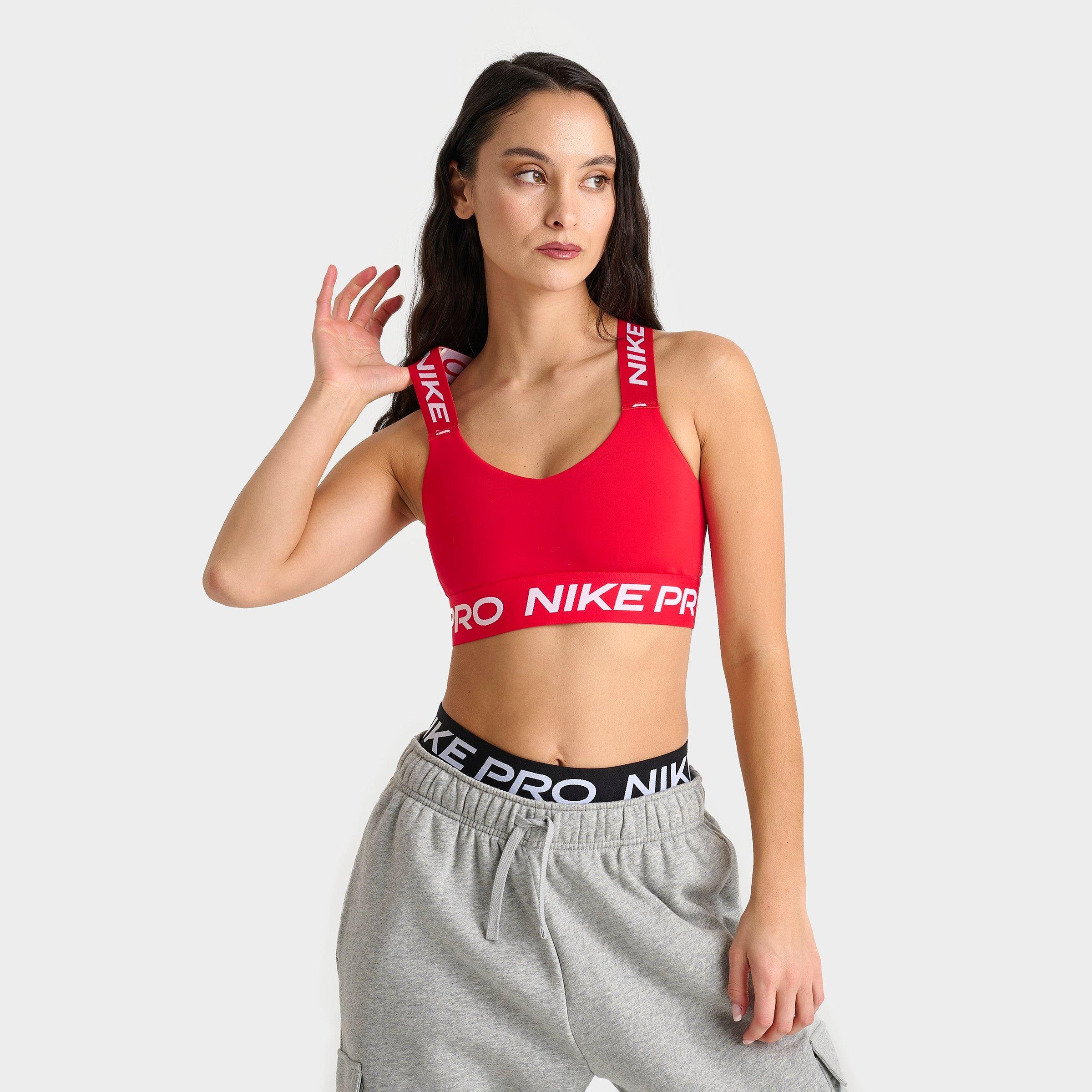 Nike Women's Pro Light Support Sports Bra in Red/University Red/White Size: XS