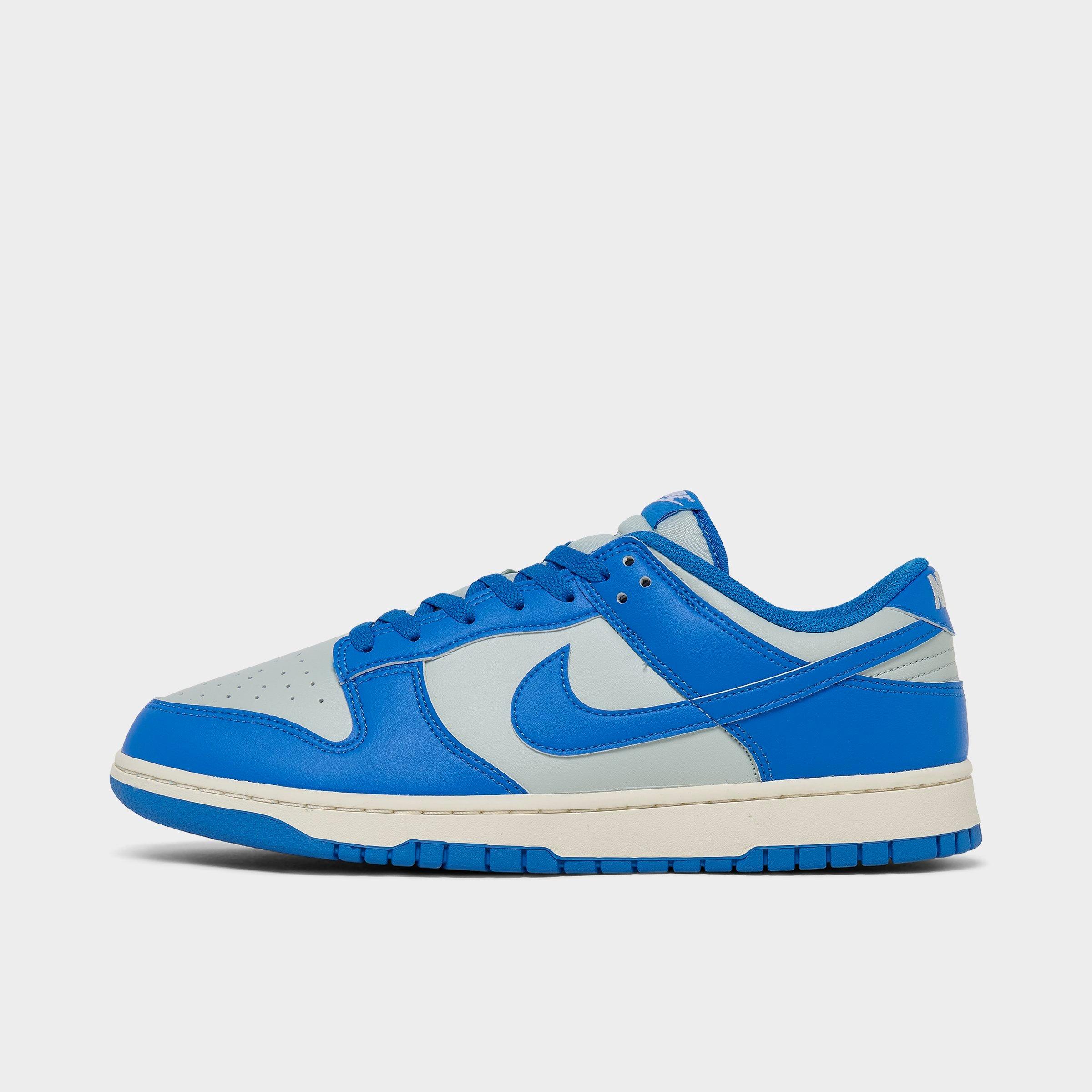 Nike Dunk Low Retro Casual Shoes in Blue/Light Silver Size 9.5 Leather