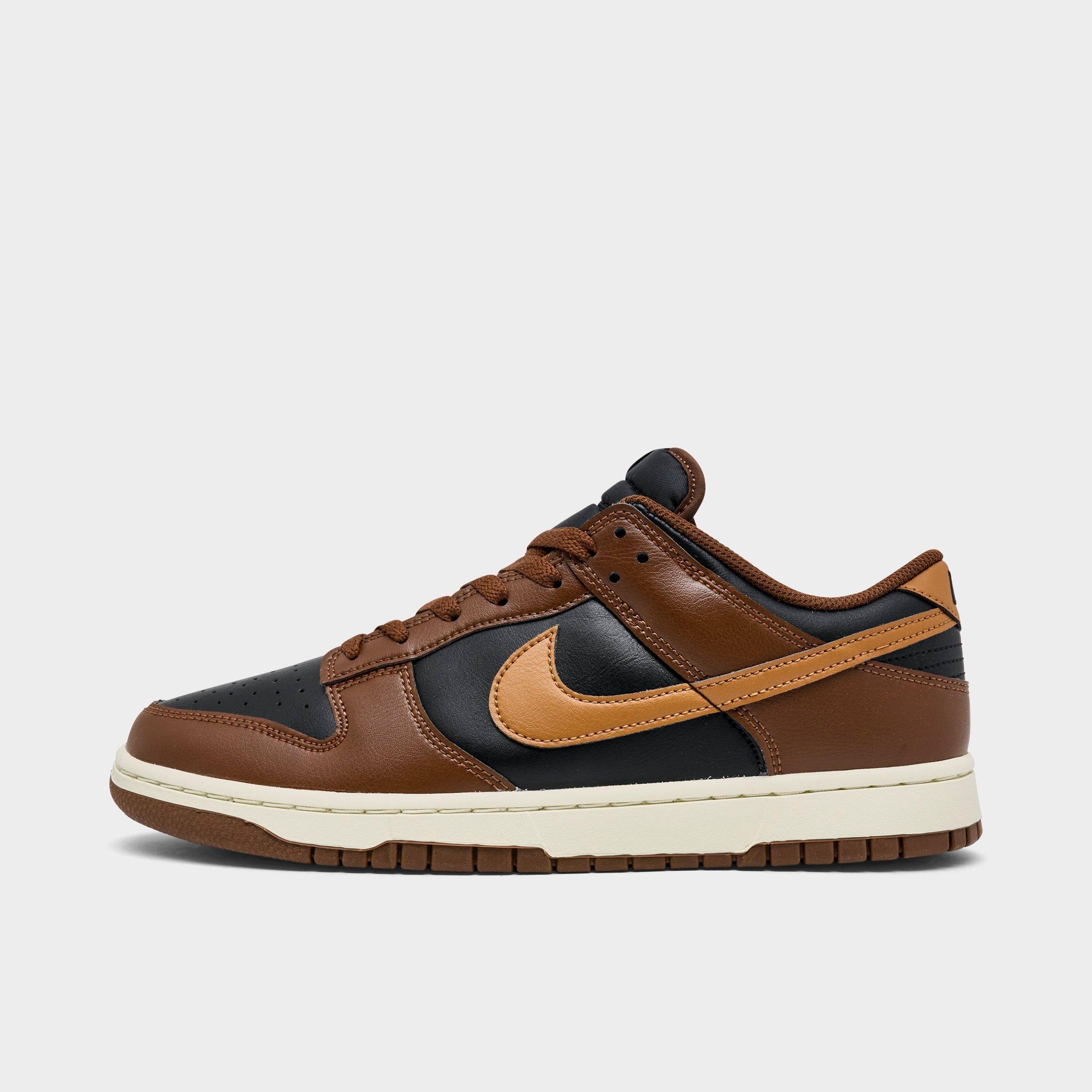 Nike Men's Dunk Low Retro Casual Shoes in Black/British Tan Size: 7.5