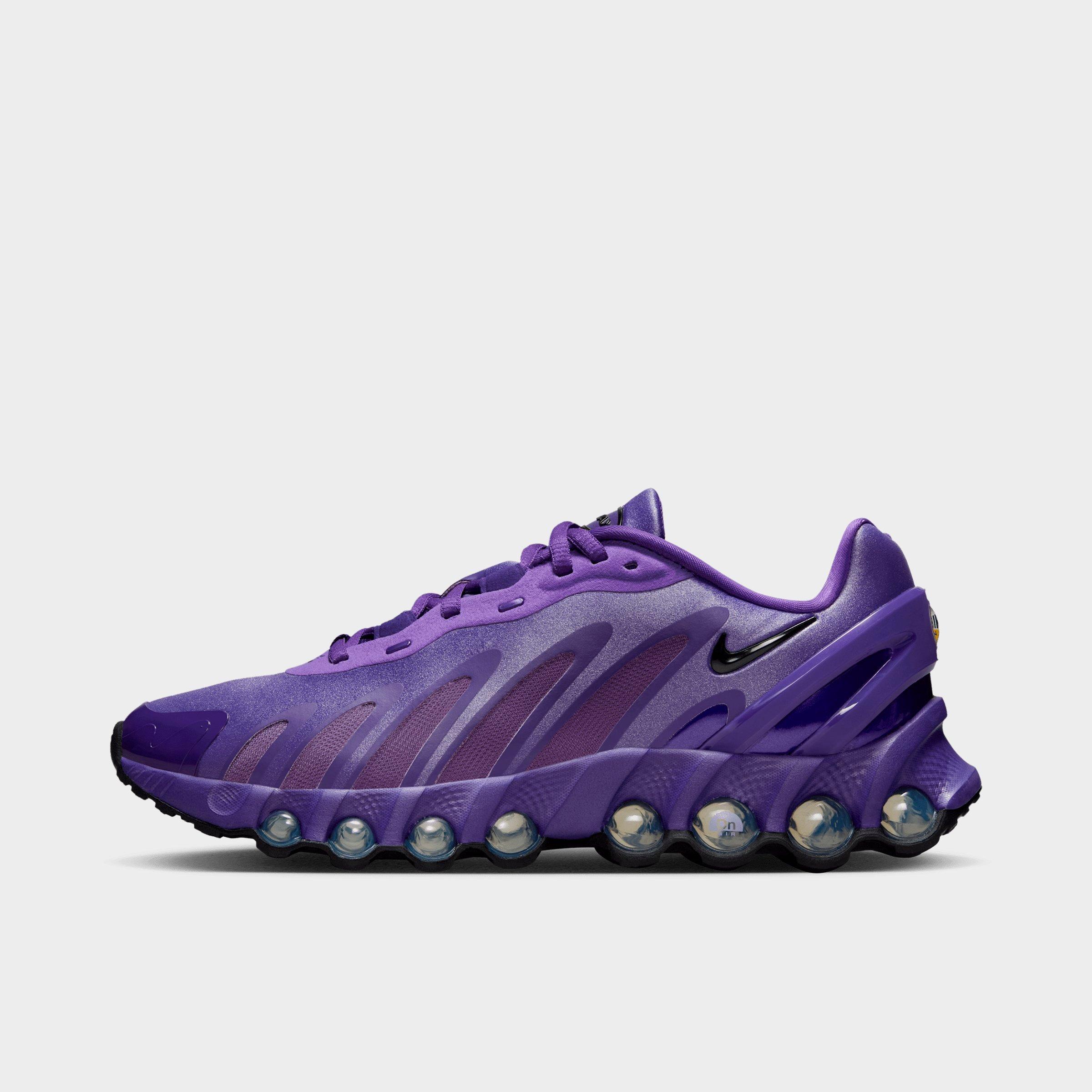 Nike Women's Air Max Dn8 Casual Shoes in Wild Grape/Metallic Silver/Black Size: 5.0