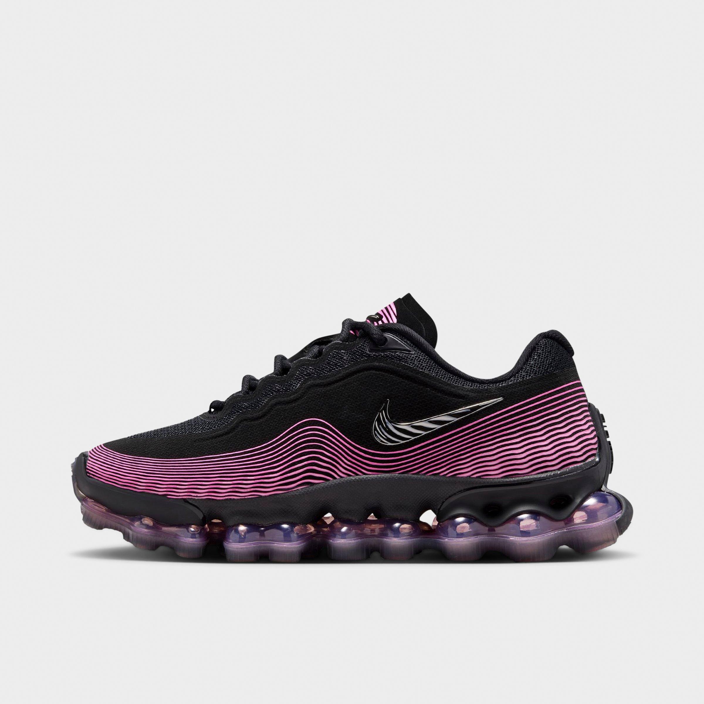 Nike Big Kids Air Liquid Max Casual Shoes in Black/Metallic Silver/Playful Pink Size: 7.0