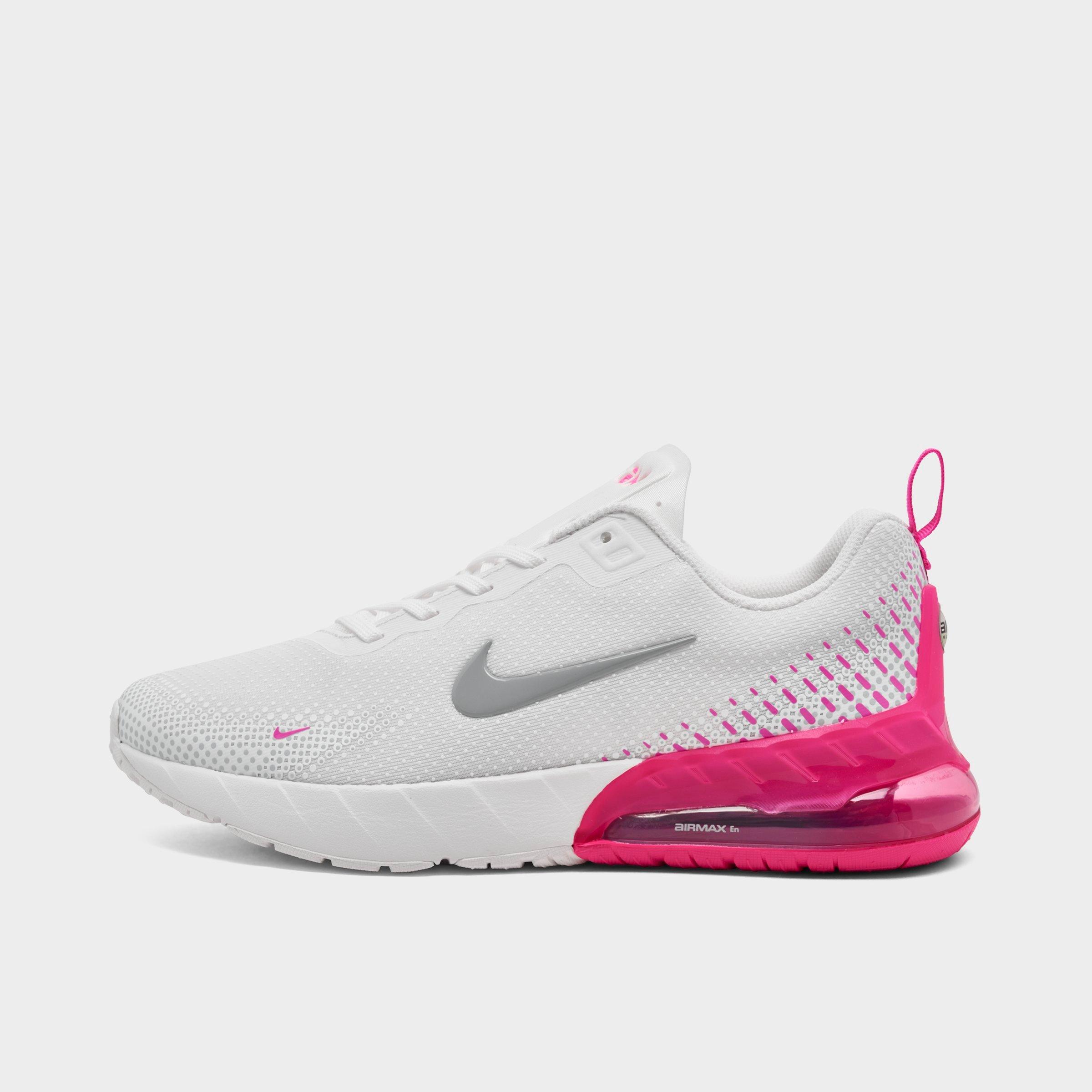 Nike Big Kids Air Max Phoenix Casual Shoes in Summit White/Laser Fuchsia/Vast Grey Size: 3.5