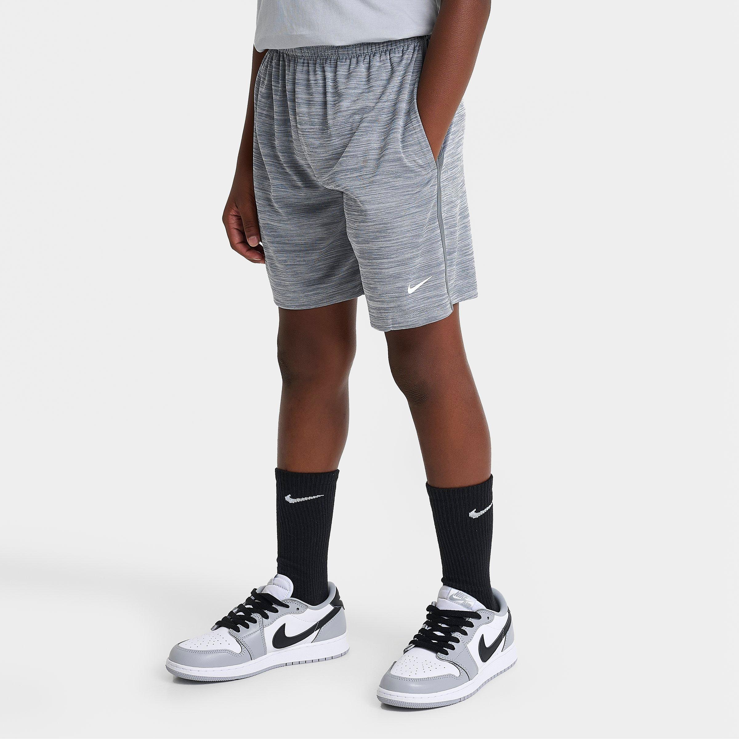 Nike Big Kids Multi Dri-FIT Shorts in Grey Size: Small