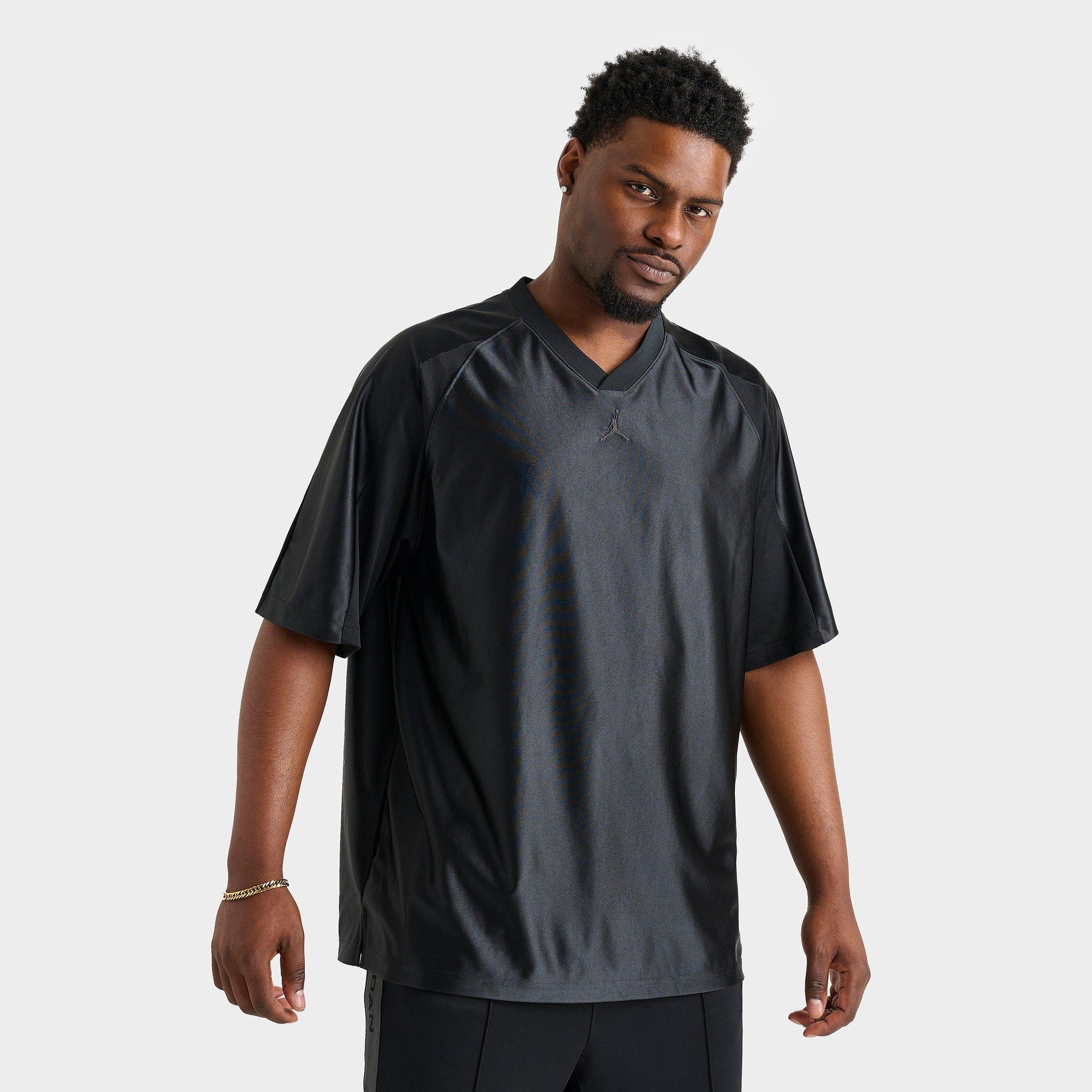 Jordan Men's MVP Lifestyle Jersey Shirt in Black/Black Size 2XL 100% Polyester/Jersey Shirt 