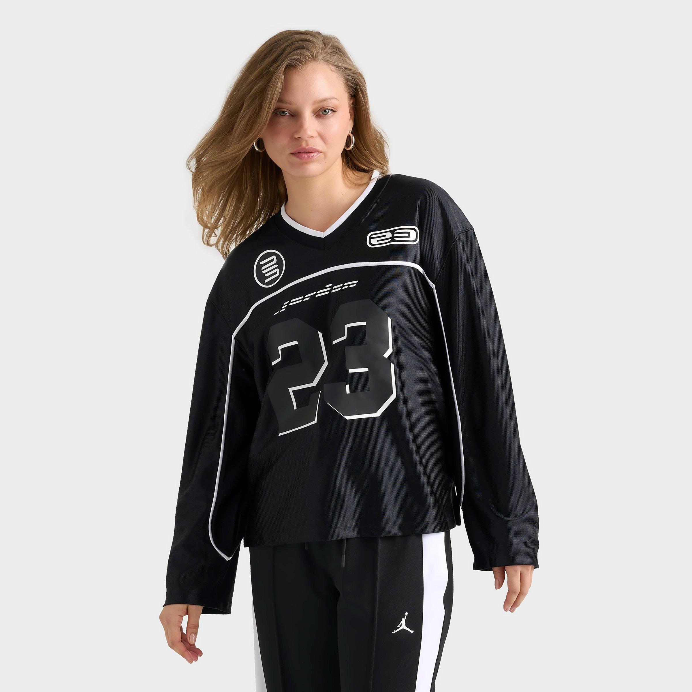 Jordan Women's Long-Sleeve Hockey Jersey in Black Size: XS