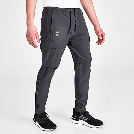 Adidas Team Men's Adidas Fc Dallas Soccer Travel Pants In Utility Black