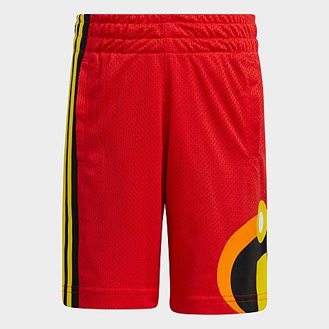 Adidas Originals Babies' Adidas Toddler And Little Kids' Metroville Basketball Shorts In Vivid Red