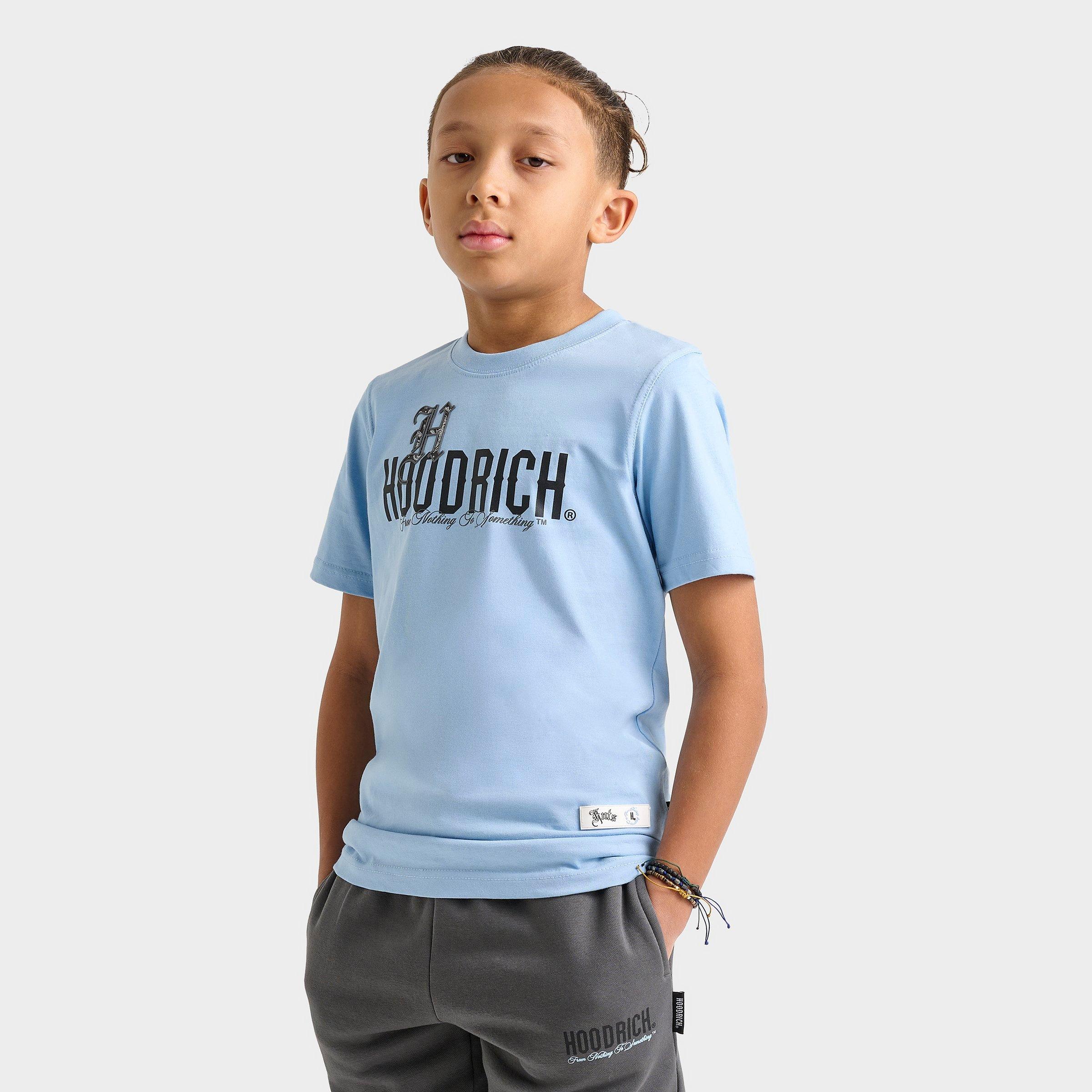 Hoodrich Kids' Eterno T-Shirt in Blue/Light Blue Size XL